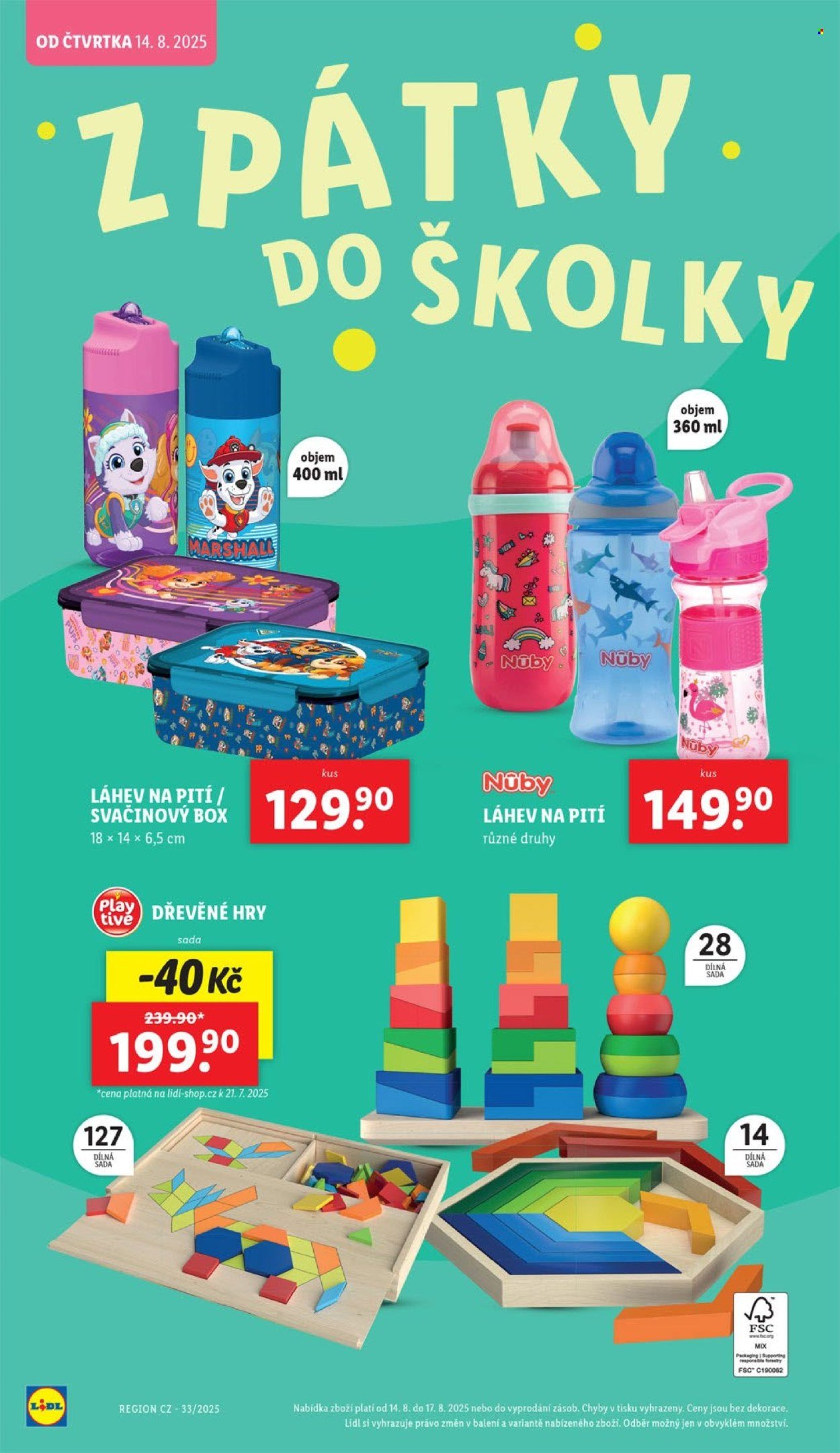 LIDL leták - Hurá do lavic (2025-08-04 - 2025-09-07)