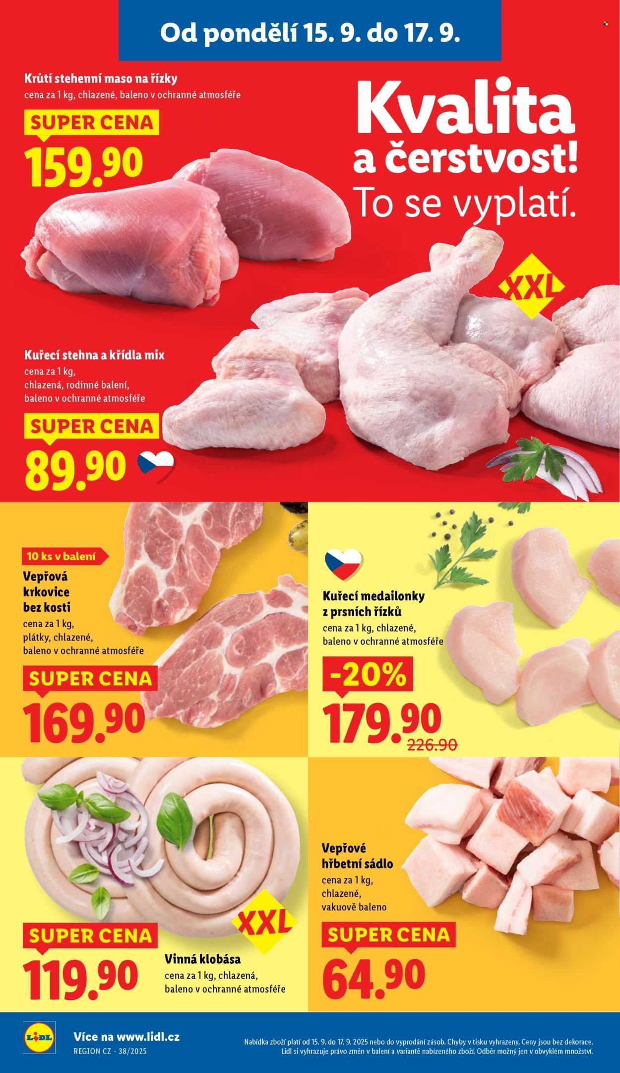 LIDL leták - Od pondělí 15.9.2025 (2025-09-15 - 2025-09-17)