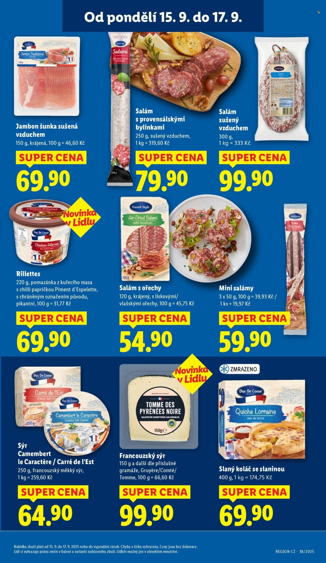 LIDL leták - Od pondělí 15.9.2025 (2025-09-15 - 2025-09-17)