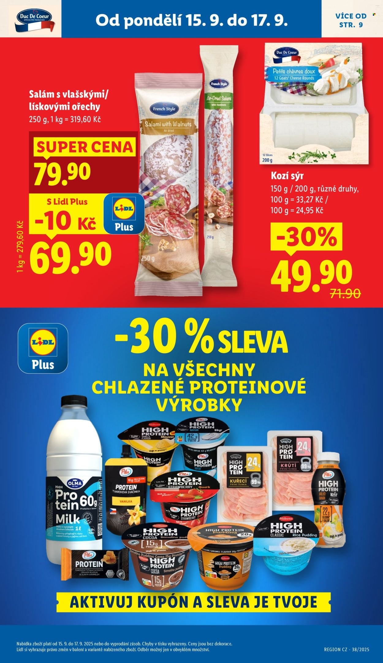 LIDL leták - Od pondělí 15.9.2025 (2025-09-15 - 2025-09-17)
