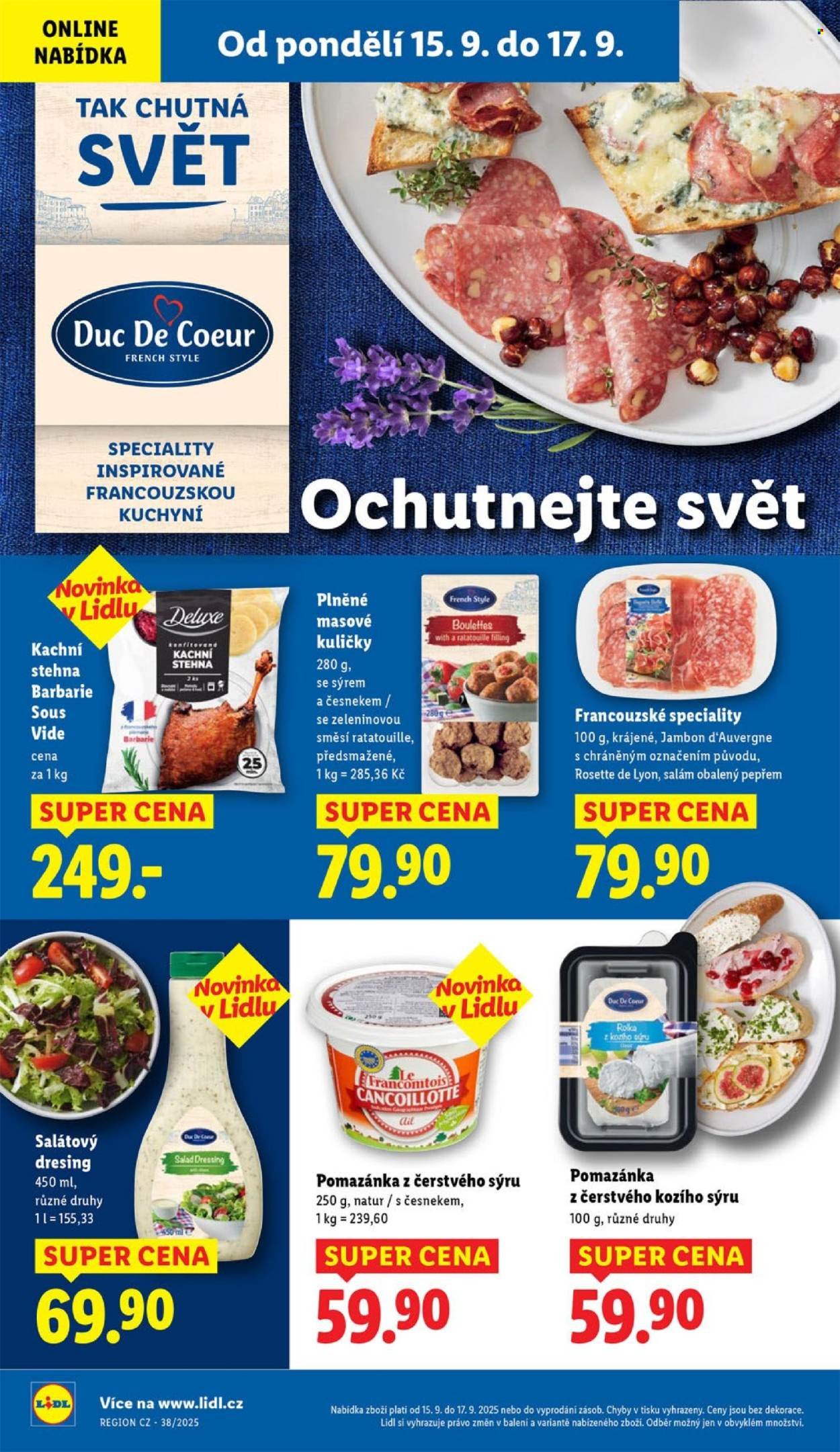 LIDL leták - Od pondělí 15.9.2025 (2025-09-15 - 2025-09-17)