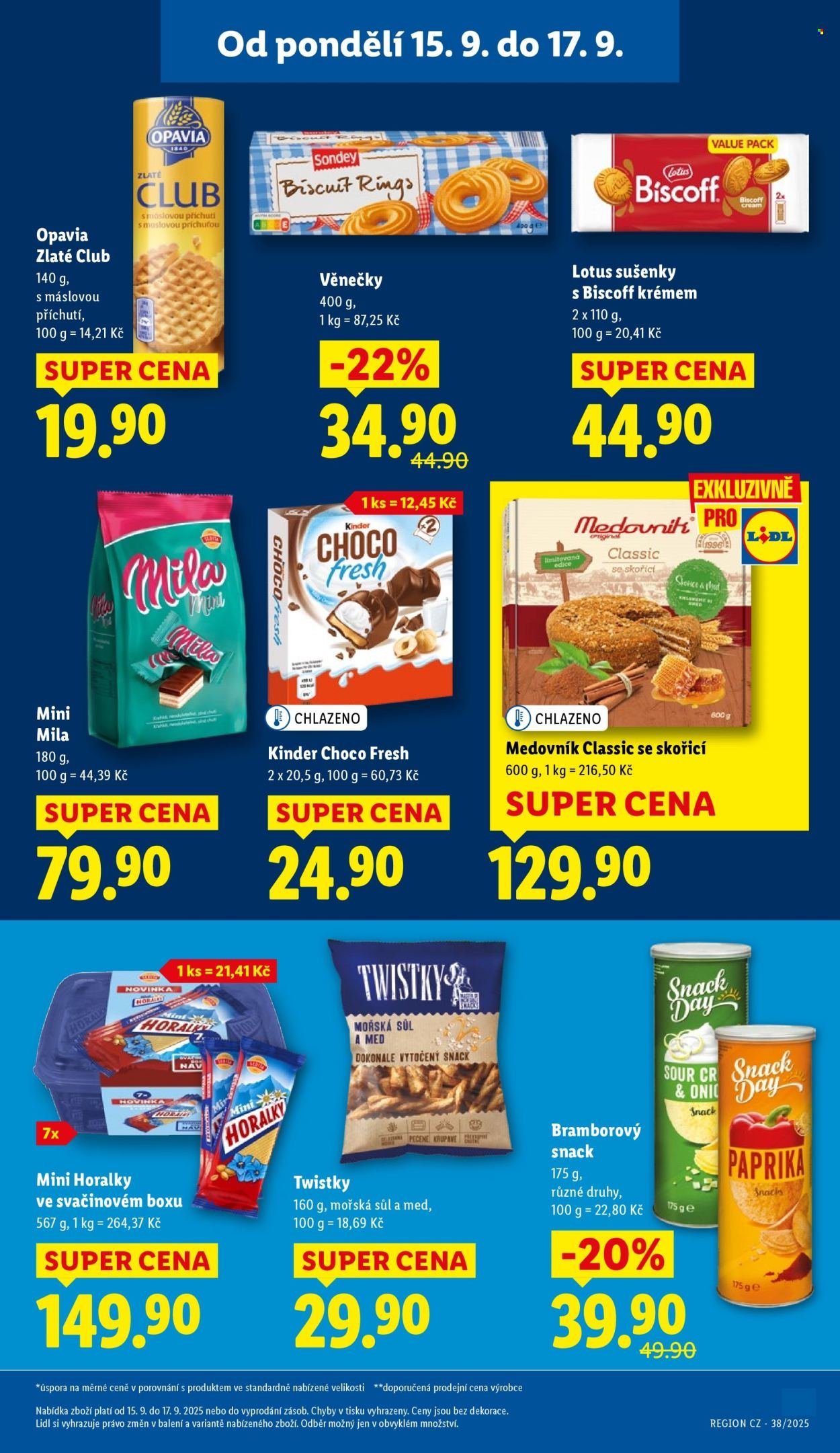 LIDL leták - Od pondělí 15.9.2025 (2025-09-15 - 2025-09-17)