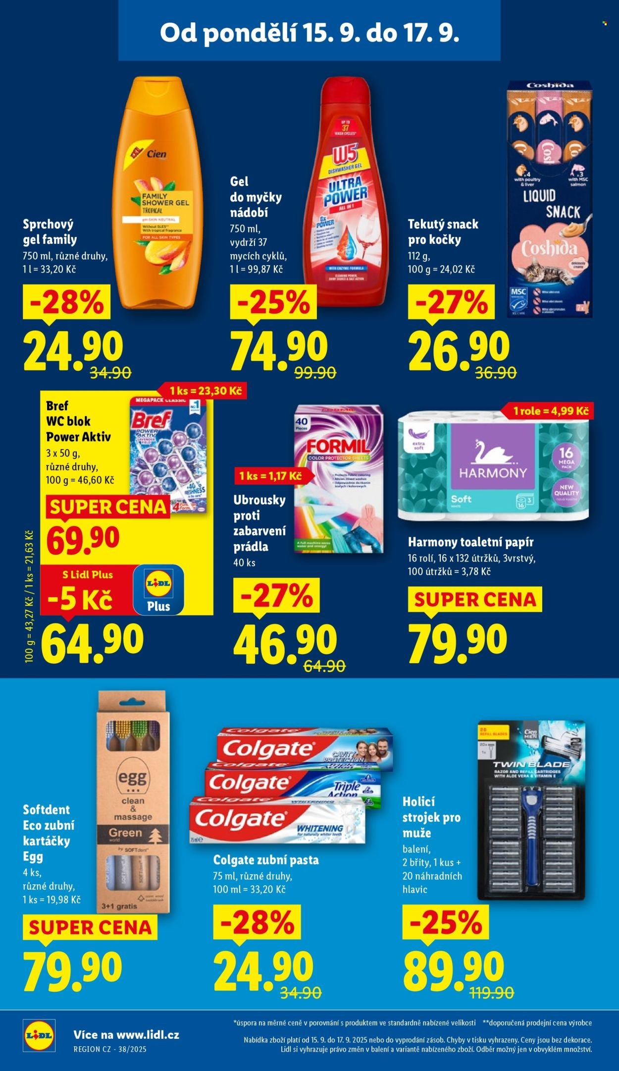 LIDL leták - Od pondělí 15.9.2025 (2025-09-15 - 2025-09-17)