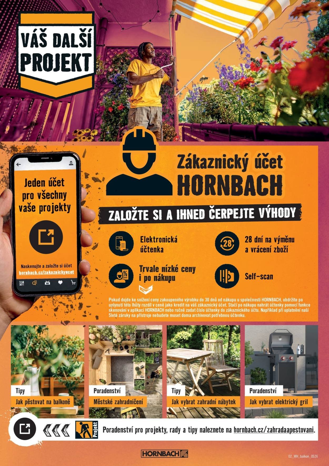 HORNBACH leták - Váš další projekt - Balkon (2026-05-13 - 2026-05-27)