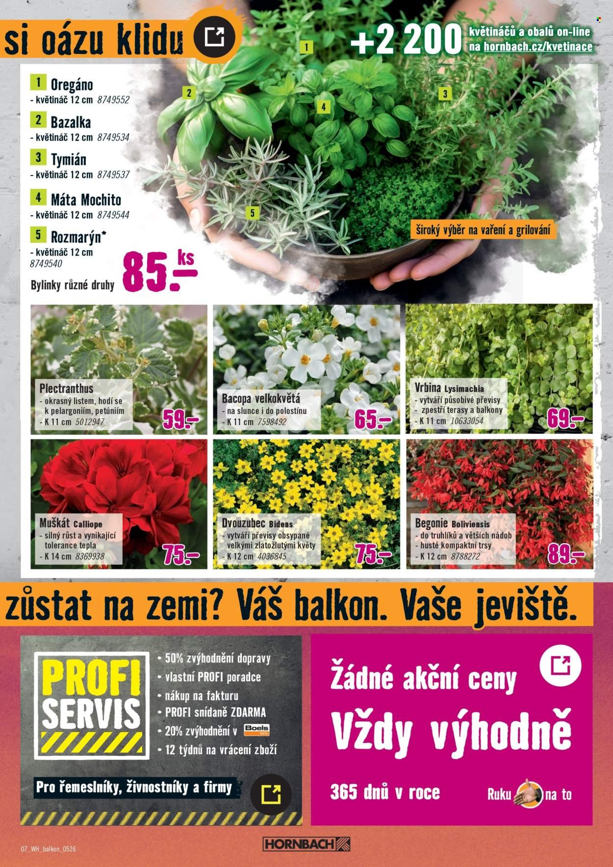 HORNBACH leták - Váš další projekt - Balkon (2026-05-13 - 2026-05-27)