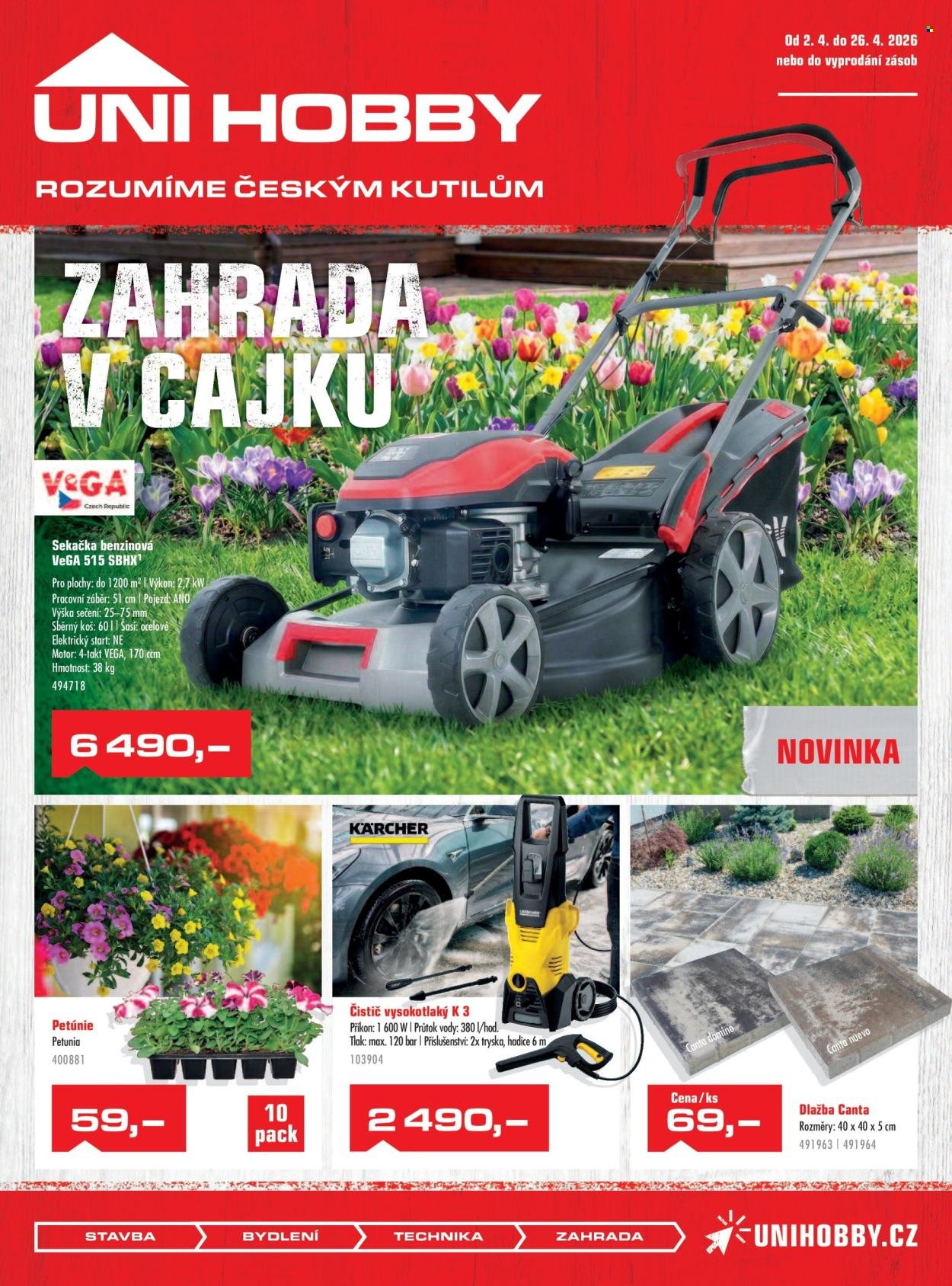 UNI HOBBY leták - Zahrada v cajku (2026-04-02 - 2026-04-26)