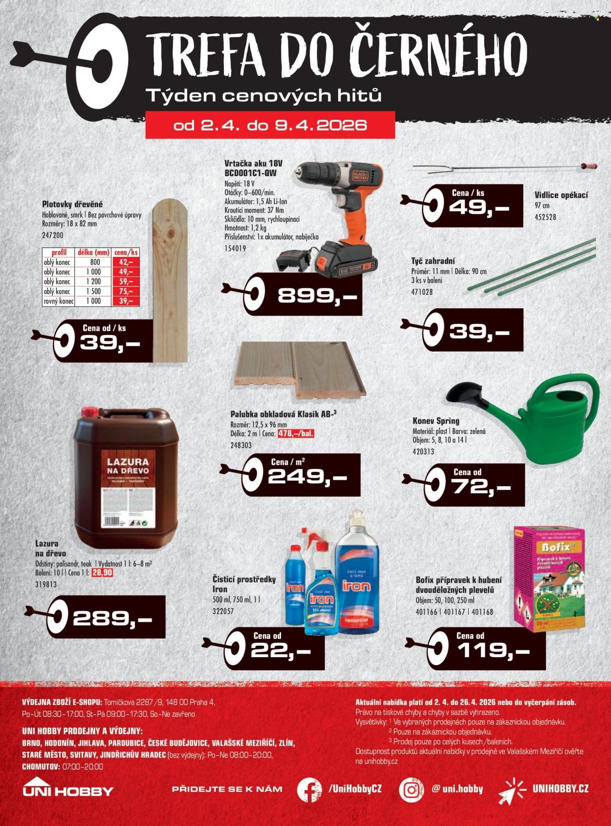 UNI HOBBY leták - Zahrada v cajku (2026-04-02 - 2026-04-26)