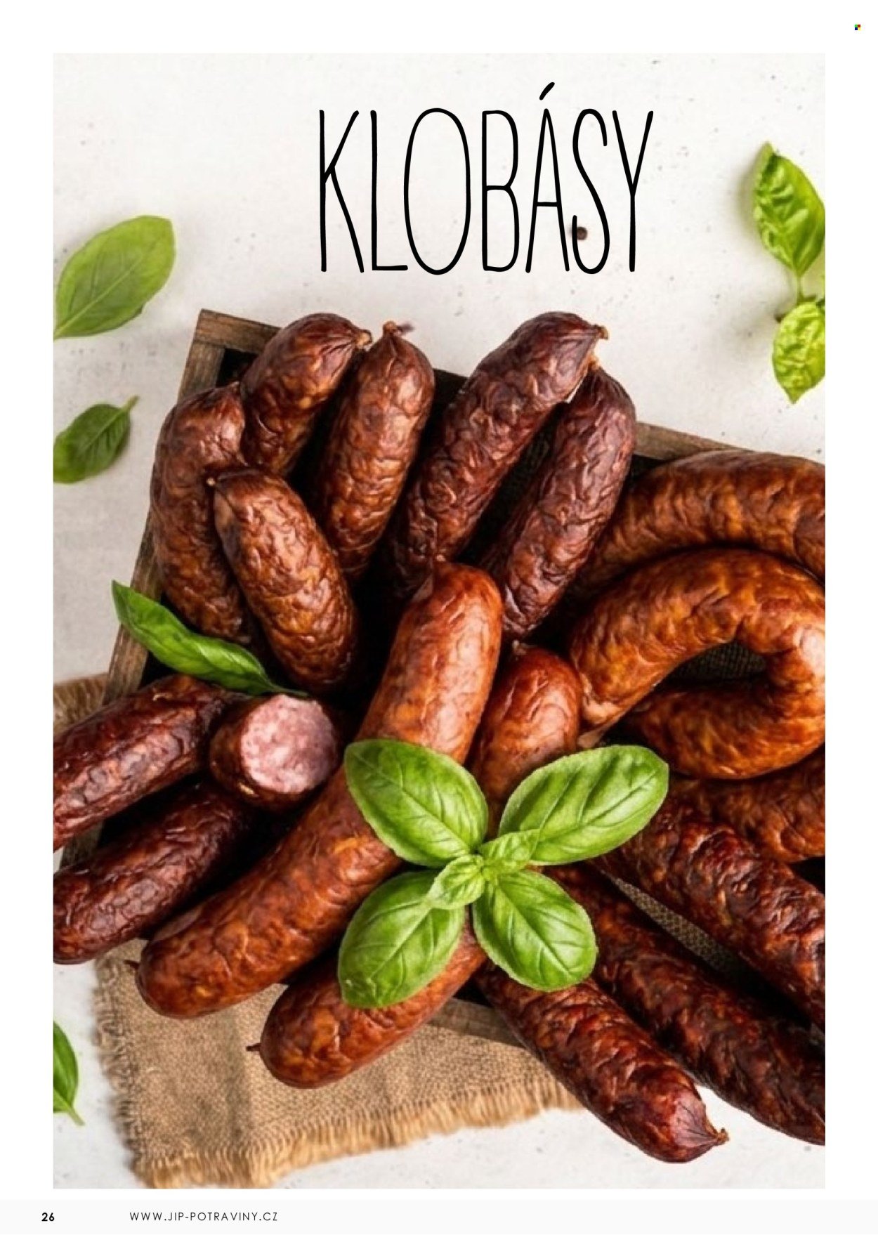 JIP leták - Uzeniny