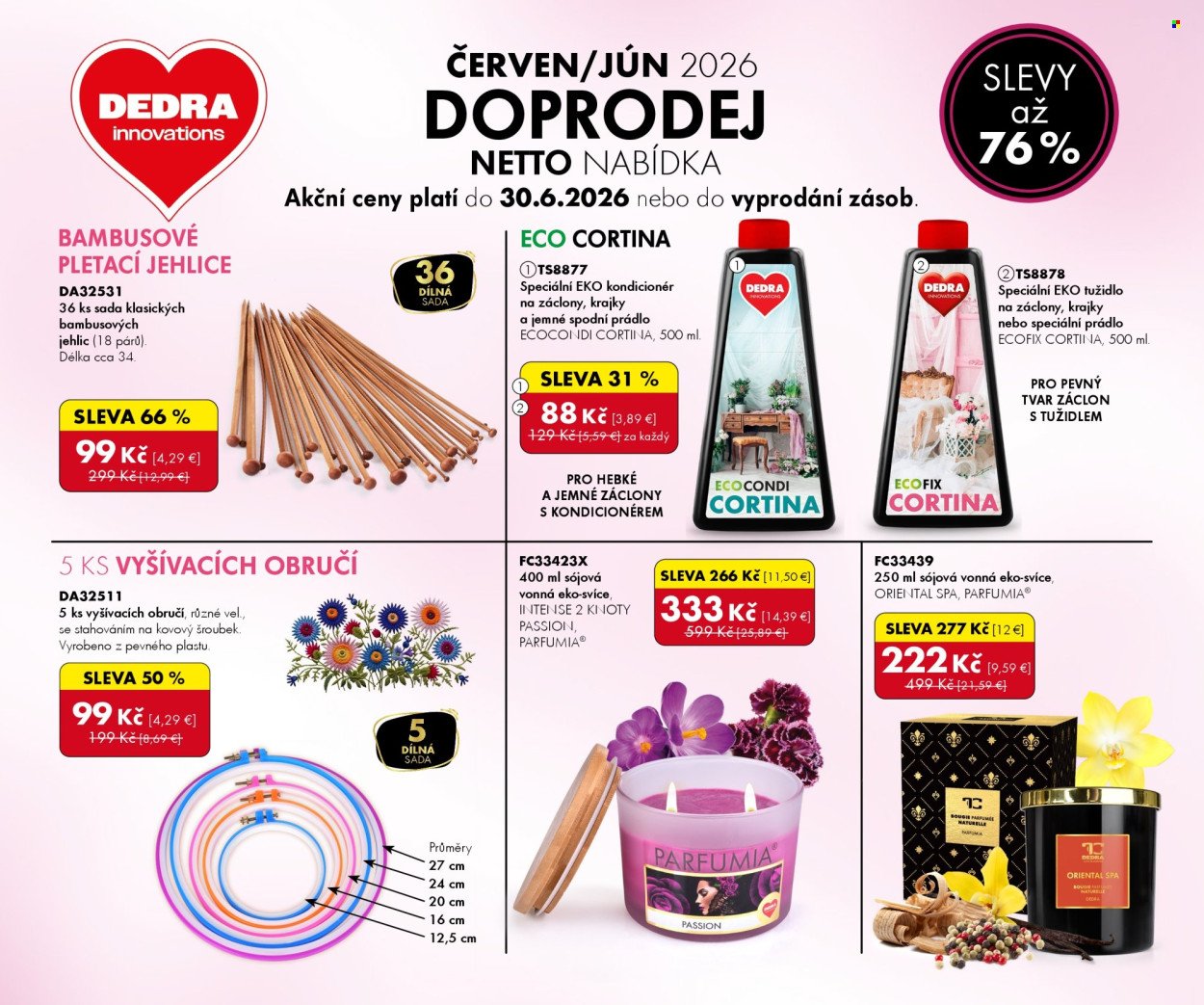 DEDRA leták - Doprodej (2026-06-01 - 2026-06-30)