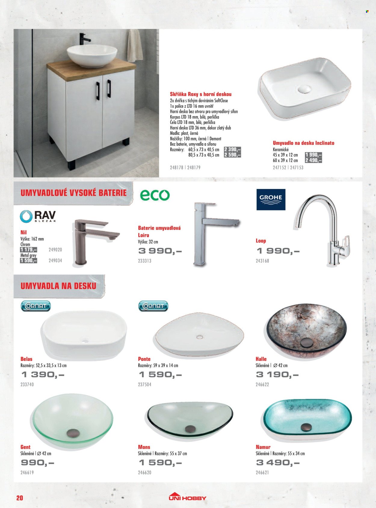 UNI HOBBY leták - Dlažby, obklady, sanita 2026 (2026-02-20 - 2026-06-30)
