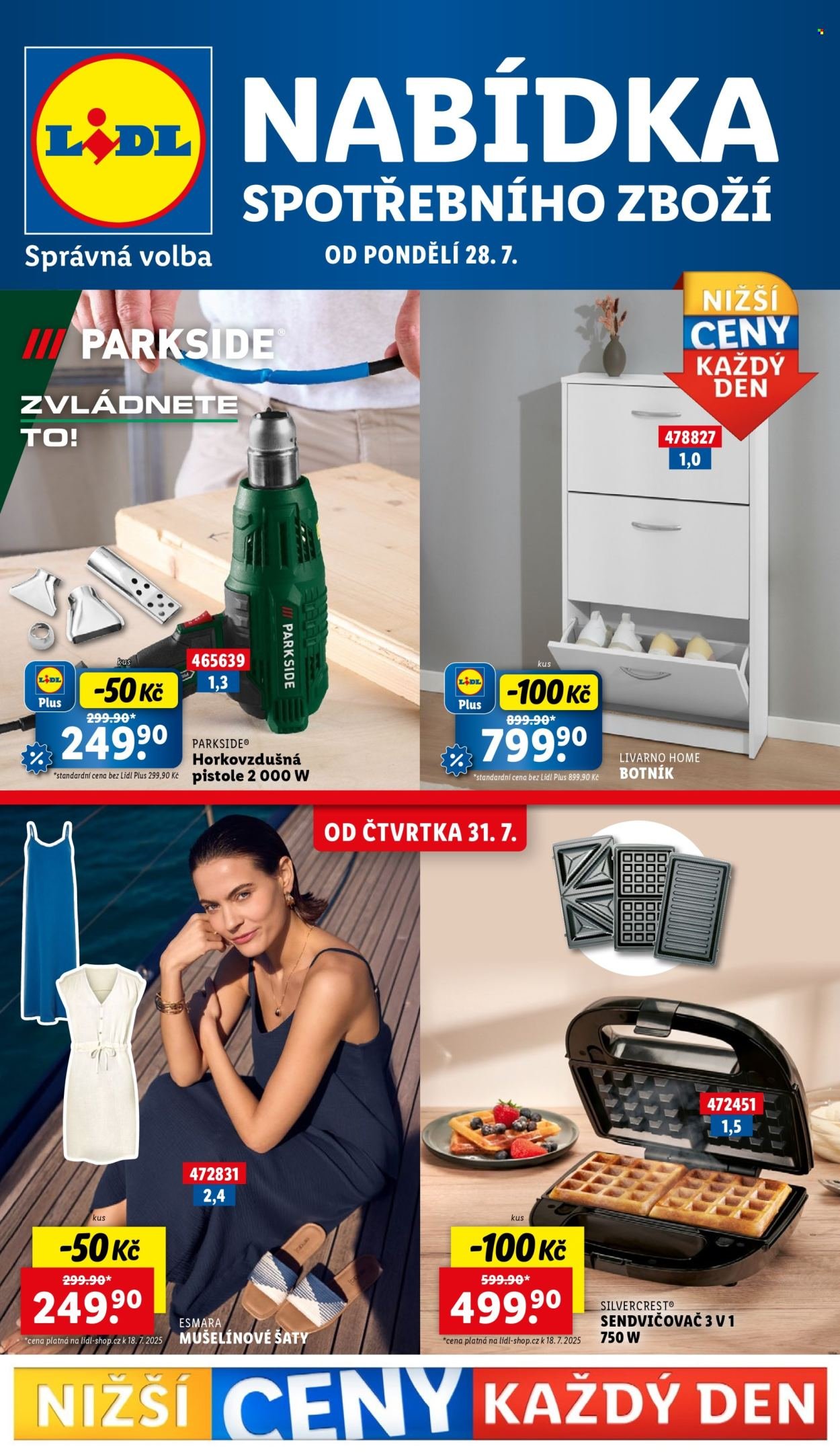 LIDL leták - Spotřební zboží (2025-07-28 - 2025-08-03)