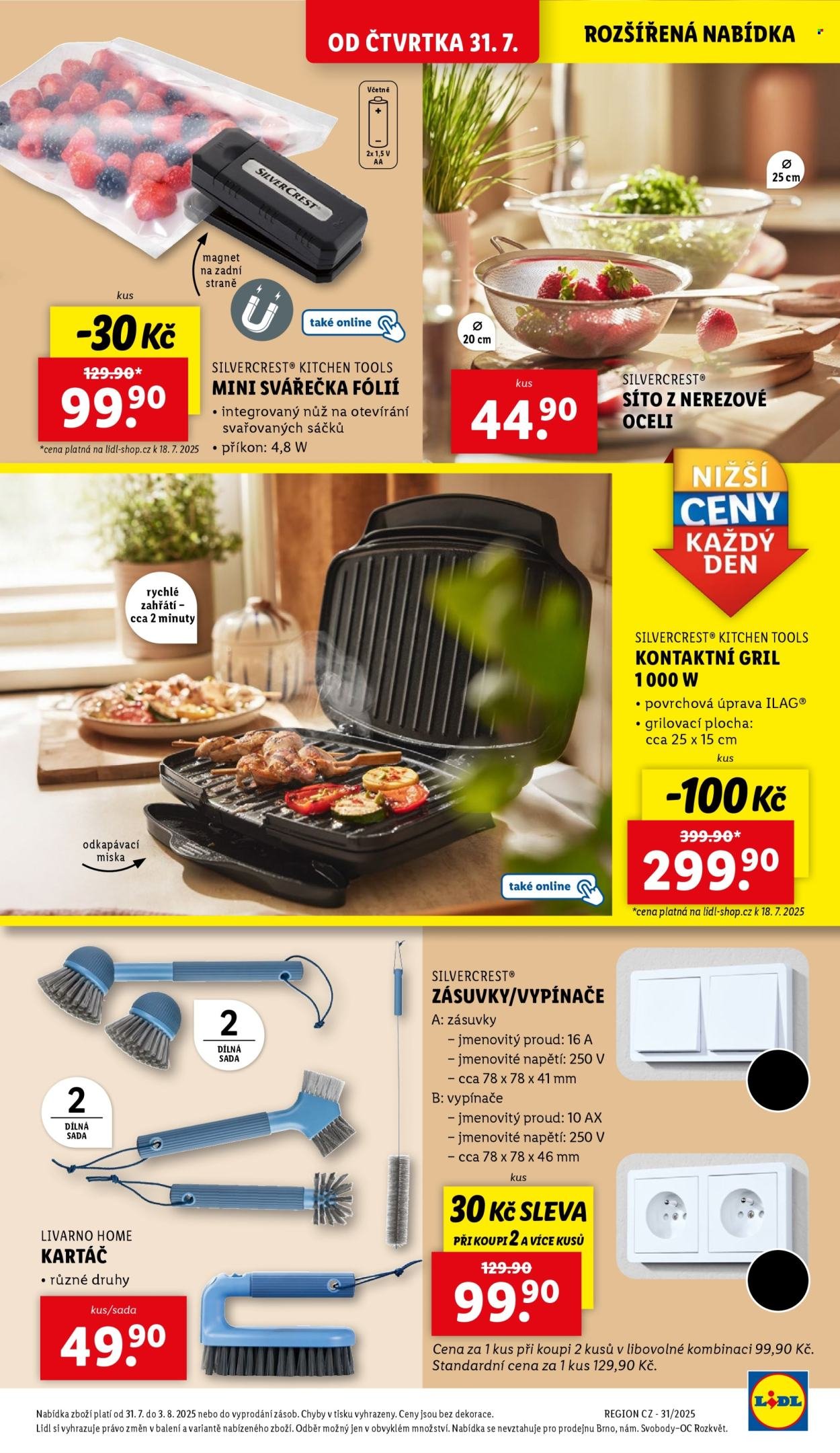 LIDL leták - Spotřební zboží (2025-07-28 - 2025-08-03)
