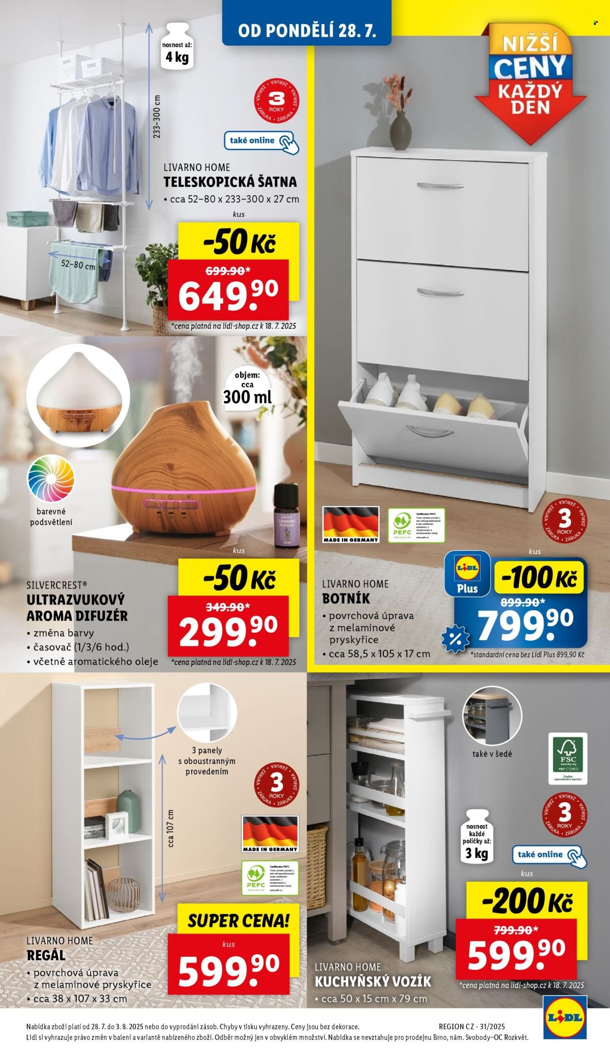LIDL leták - Spotřební zboží (2025-07-28 - 2025-08-03)