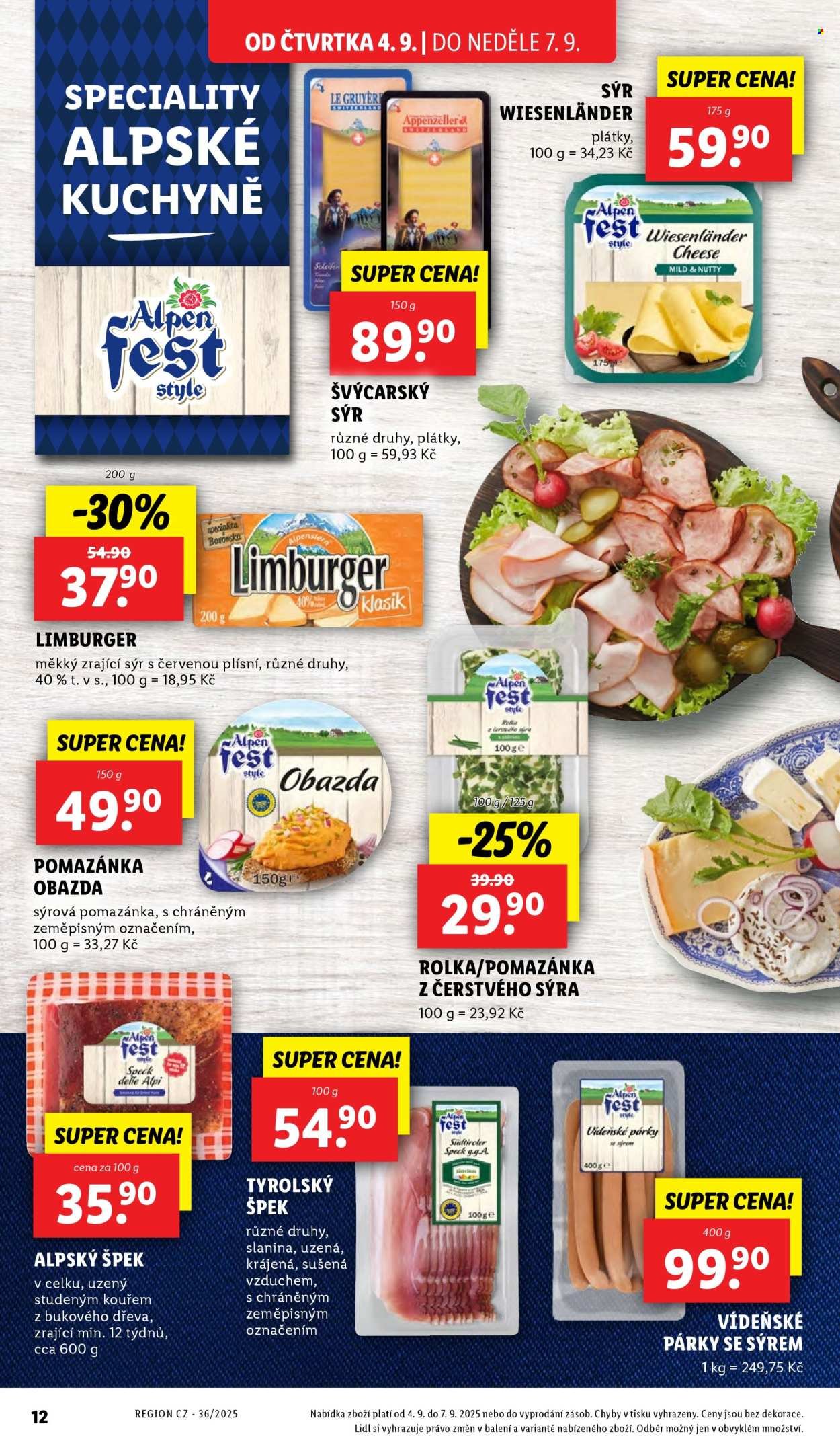 LIDL leták - Od čtvrtka 4.9.2025 (2025-09-04 - 2025-09-07)