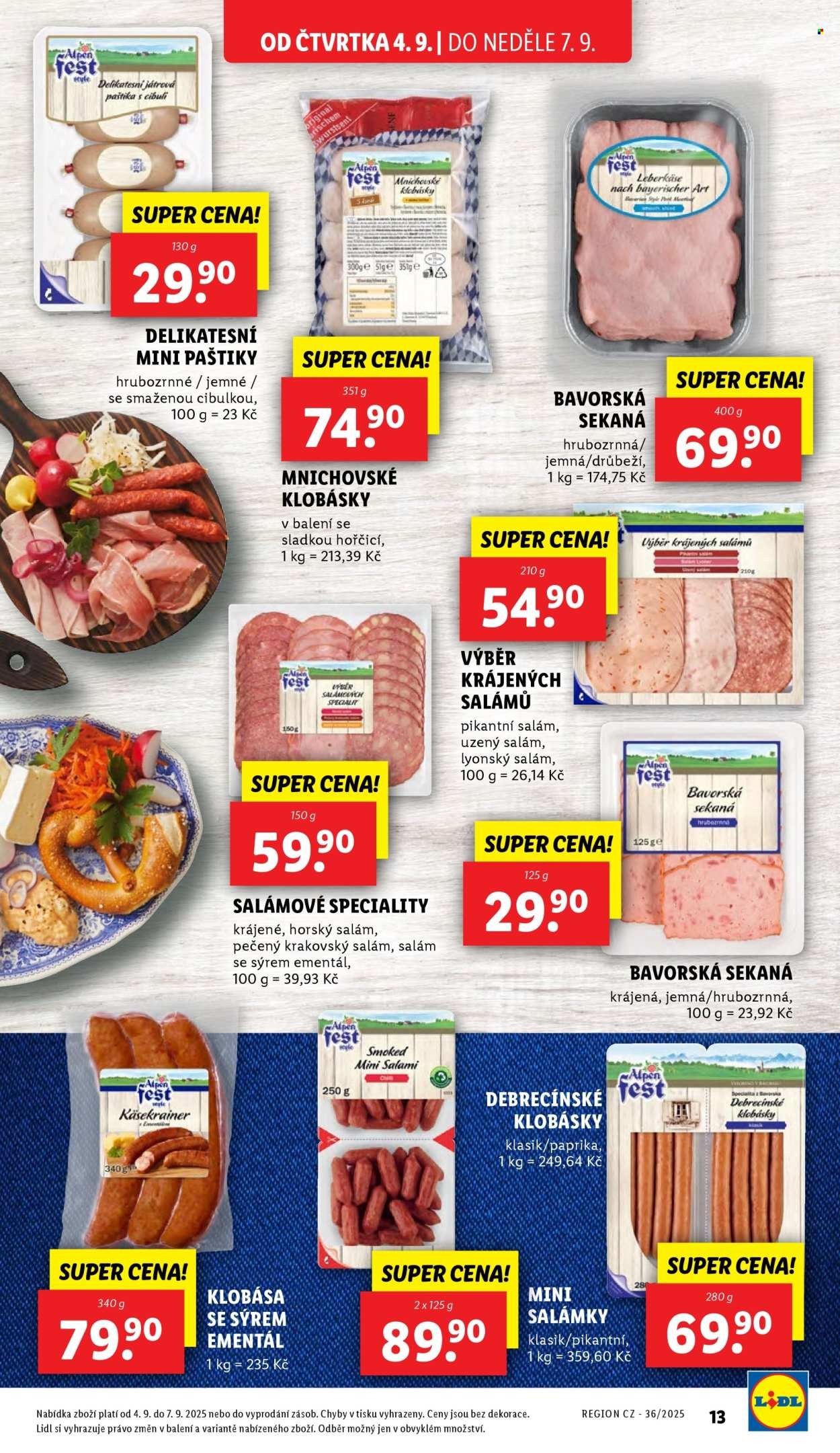 LIDL leták - Od čtvrtka 4.9.2025 (2025-09-04 - 2025-09-07)