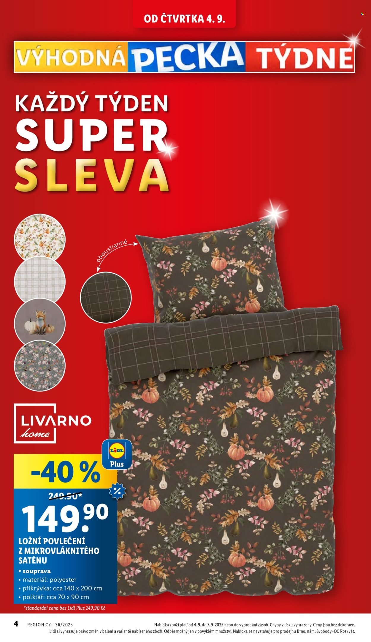 LIDL leták - Od čtvrtka 4.9.2025 (2025-09-04 - 2025-09-07)