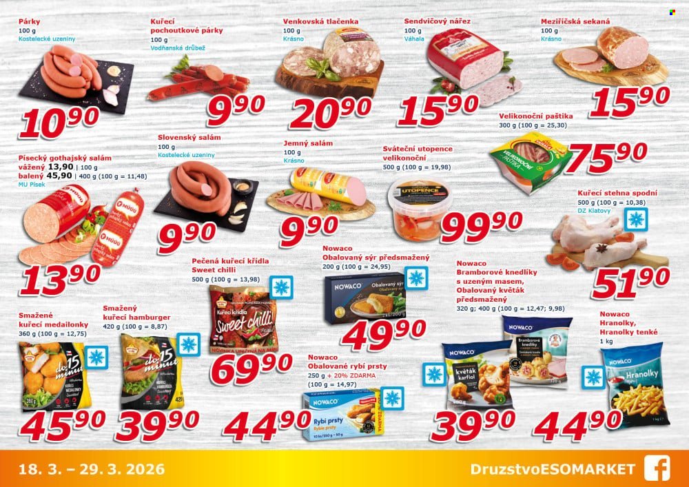 ESO MARKET leták - Od středy 18.3.2026 (2026-03-18 - 2026-03-29)