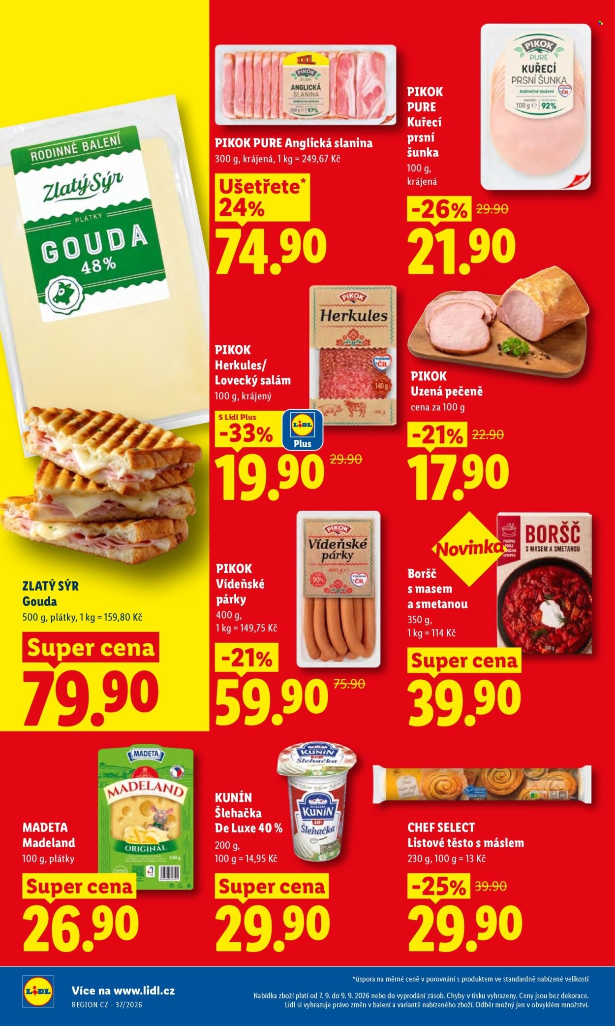 LIDL leták - Od pondělí 7.9.2026