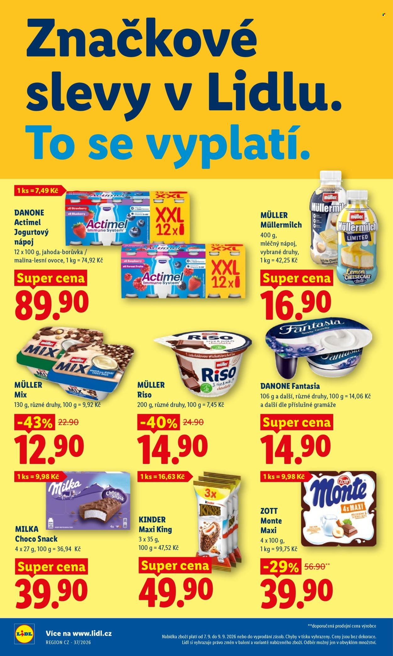 LIDL leták - Od pondělí 7.9.2026