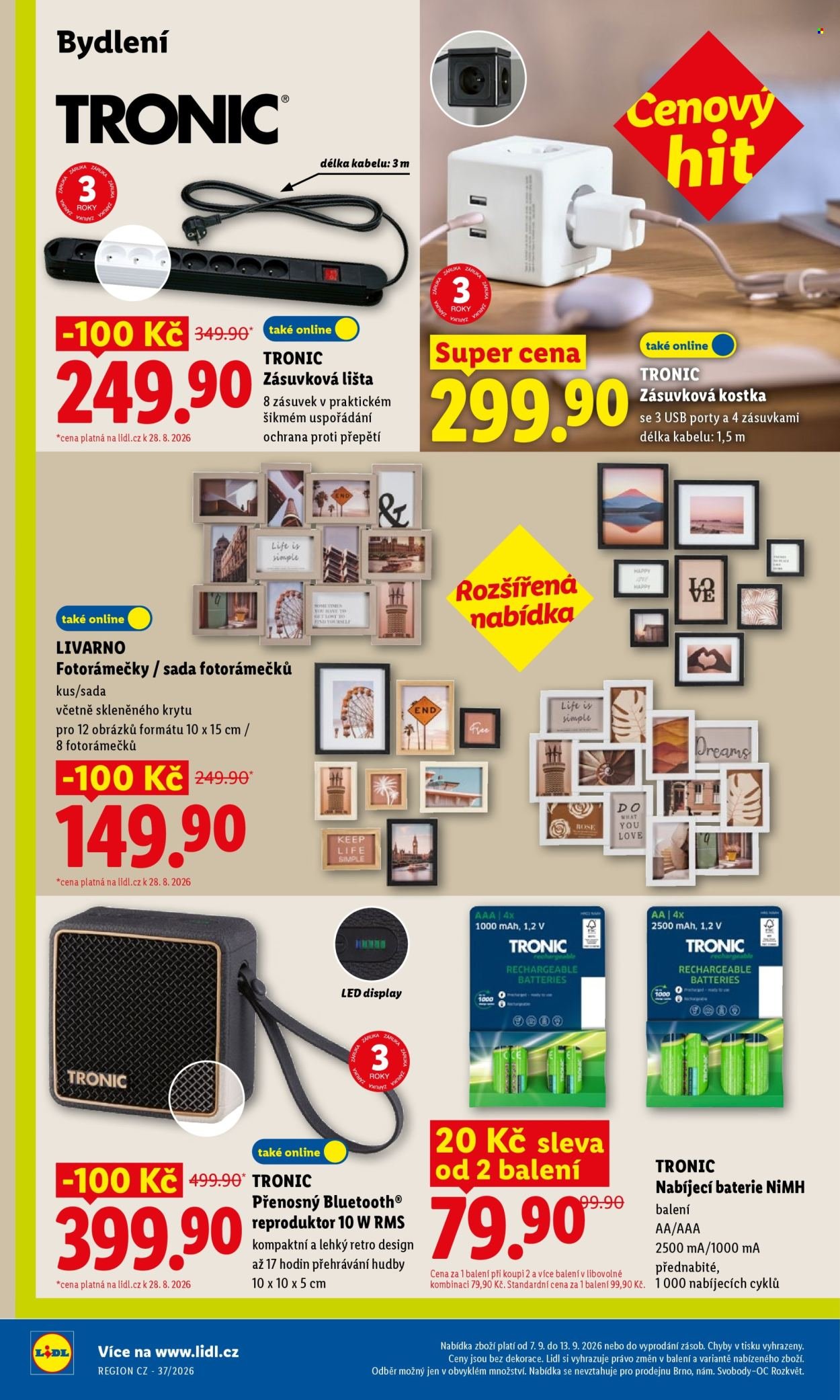 LIDL leták - Od pondělí 7.9.2026