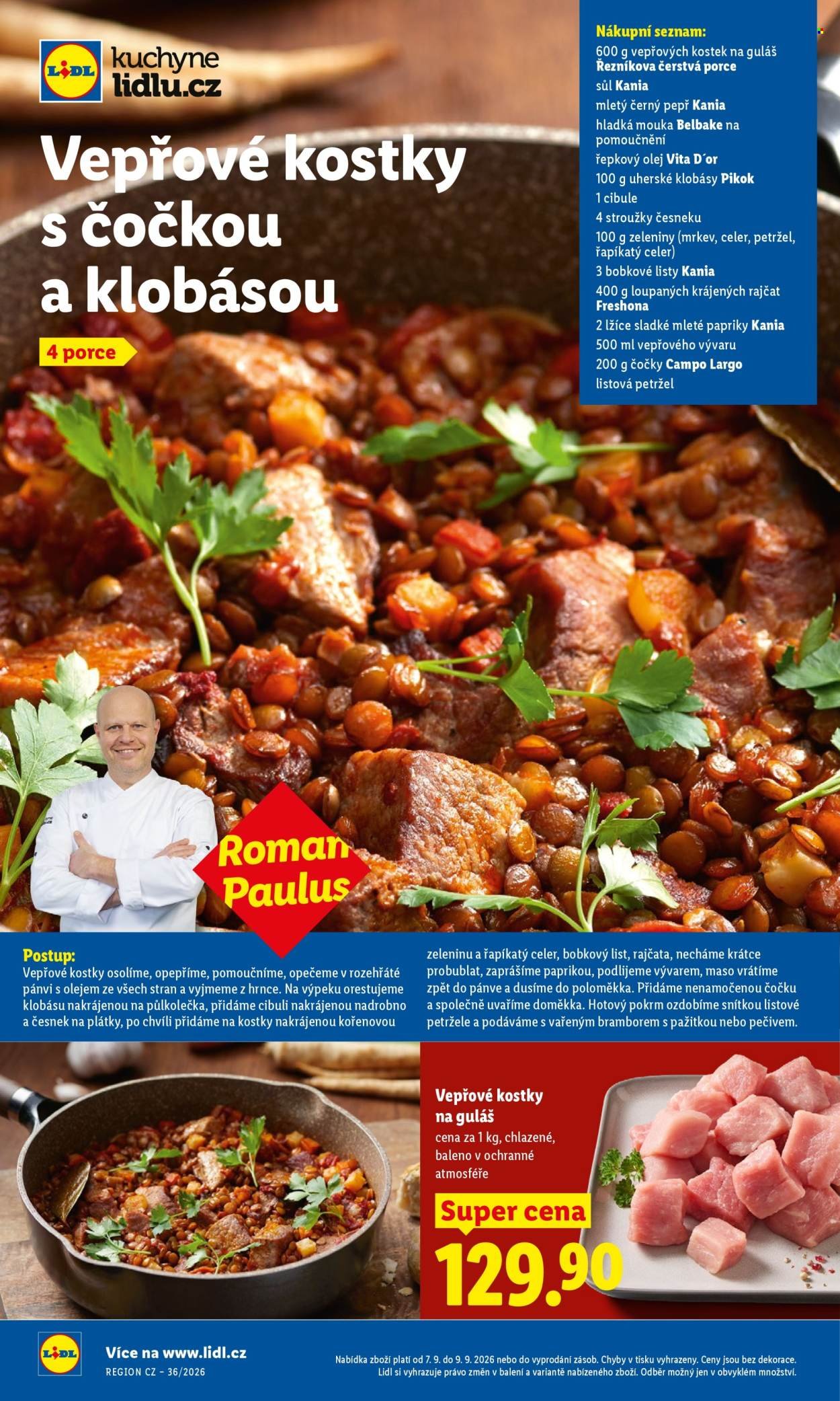 LIDL leták - Od pondělí 7.9.2026