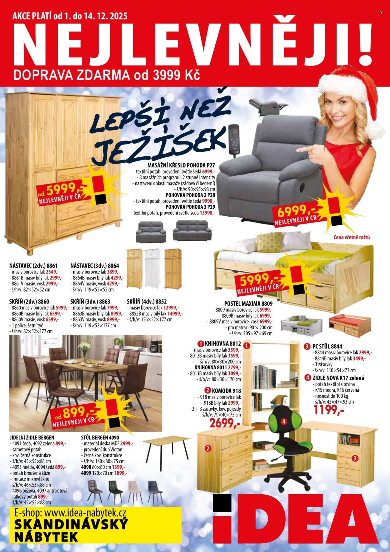 IDEA NÁBYTEK leták - Od pondělí 1.12.2025 (2025-12-01 - 2025-12-14)