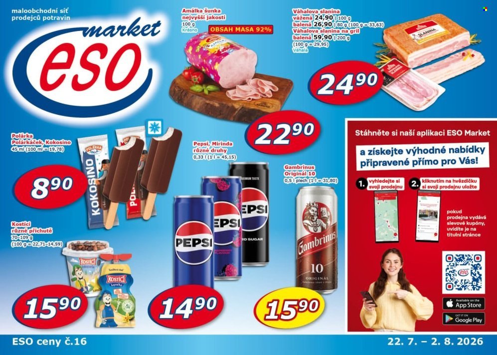 ESO MARKET leták - Od středy 22.7.2026