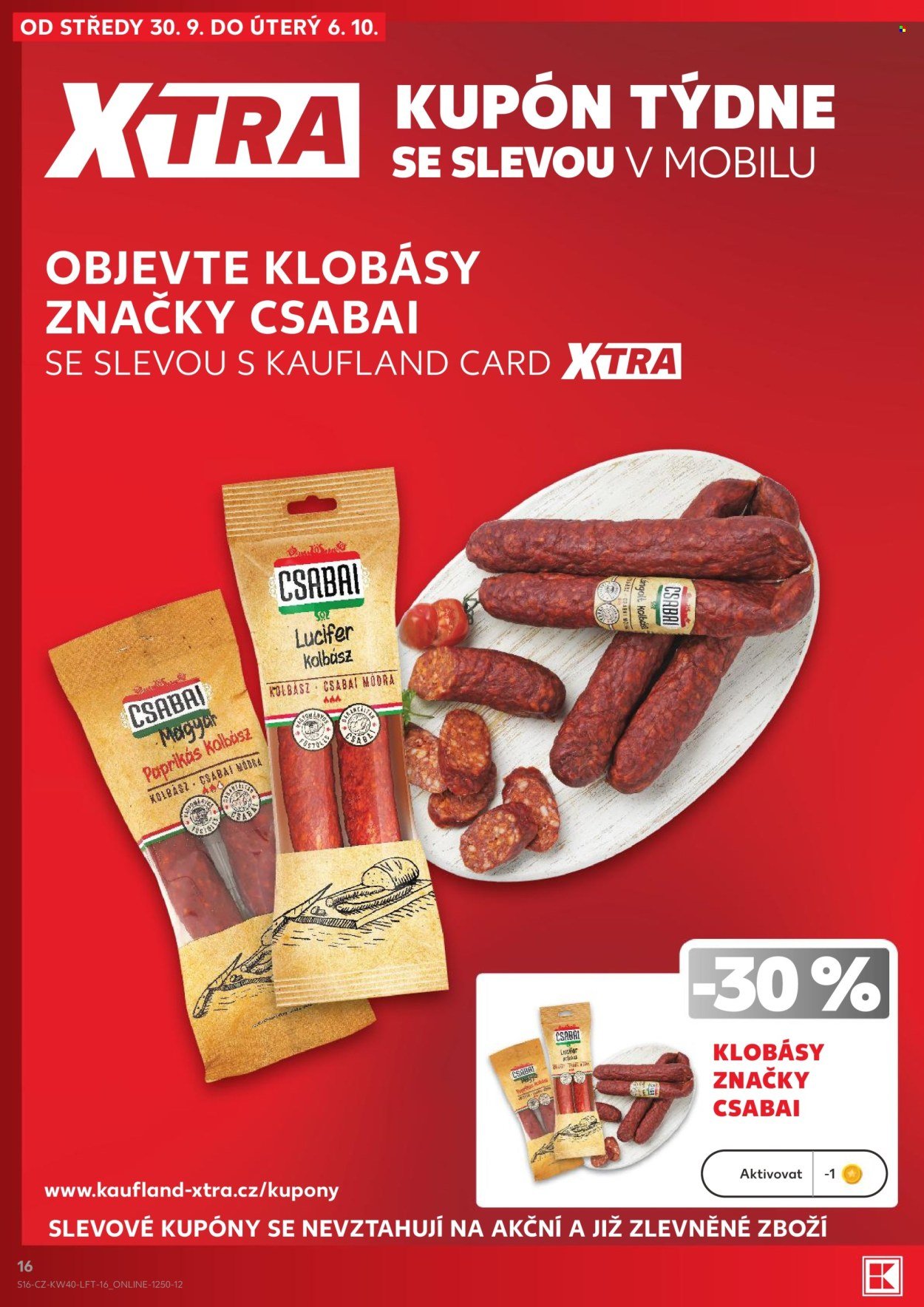 KAUFLAND leták - Od středy 30.9.2026