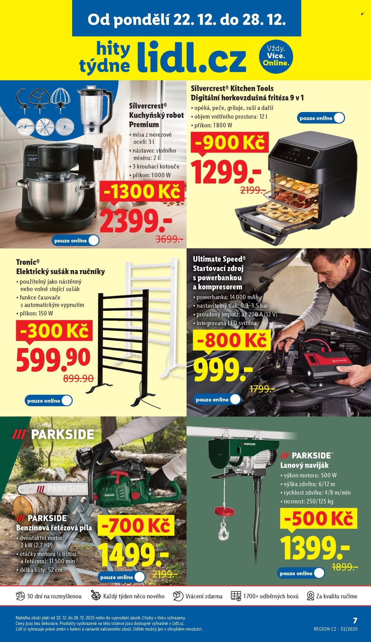 LIDL leták - HIty týdne se slevou až 1300 Kč (2025-12-22 - 2025-12-28)