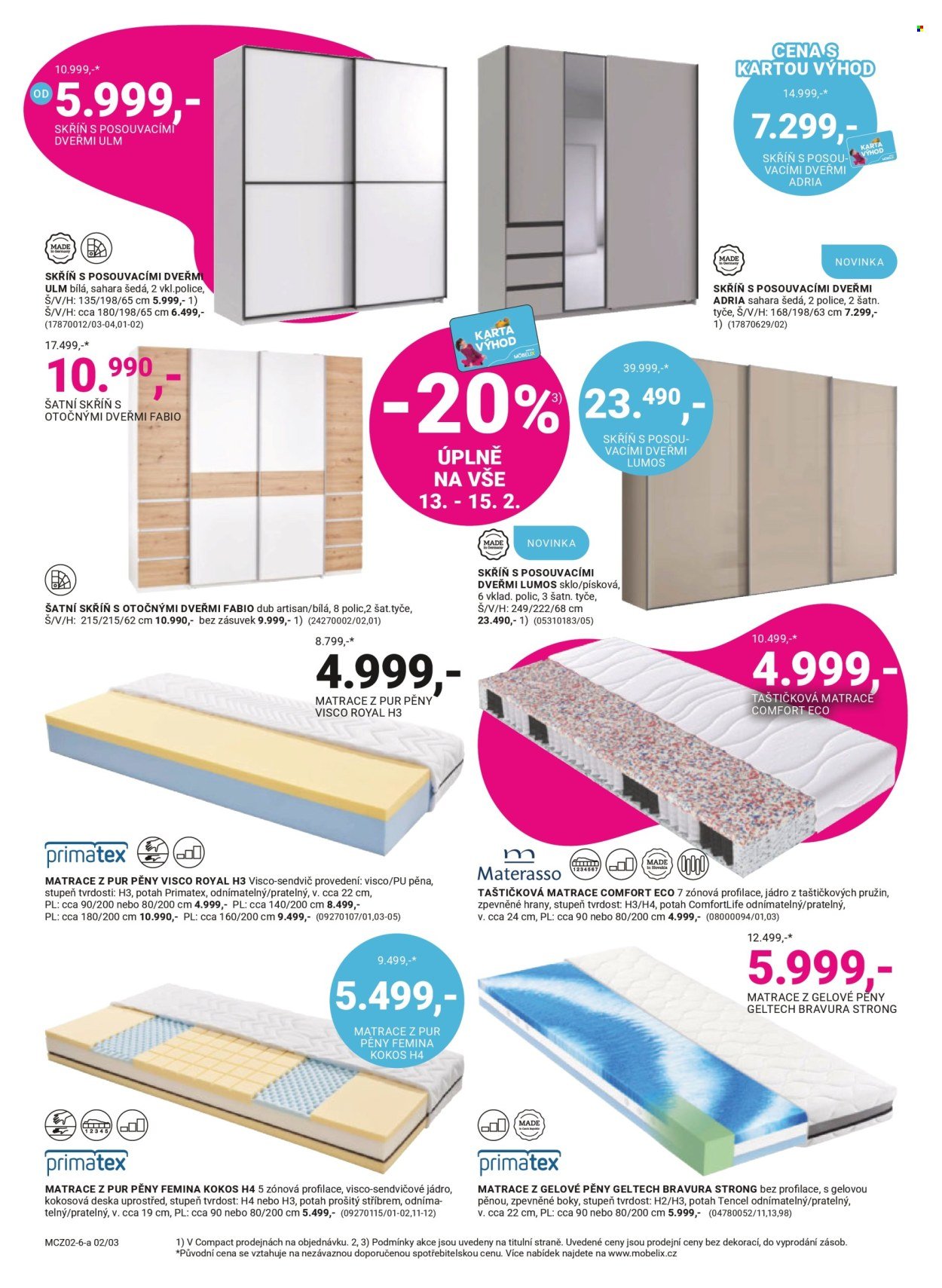MÖBELIX leták - Valentýn v rytmu lásky a slev (2026-02-09 - 2026-03-08)