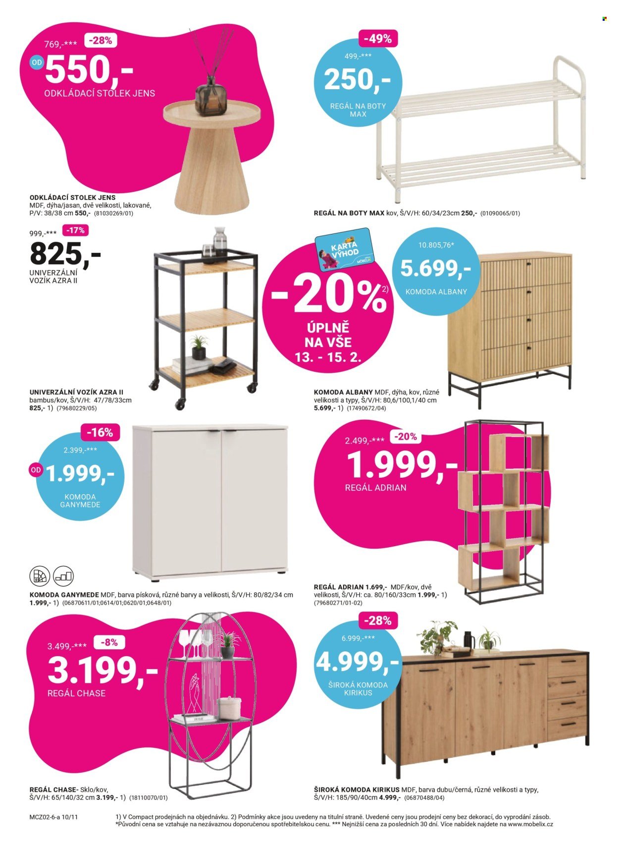 MÖBELIX leták - Valentýn v rytmu lásky a slev (2026-02-09 - 2026-03-08)