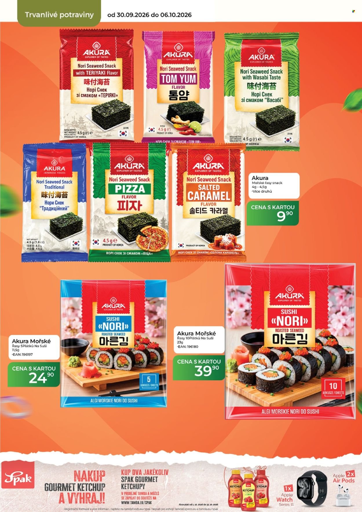 TAMDA FOODS leták - Od středy 30.9.2026