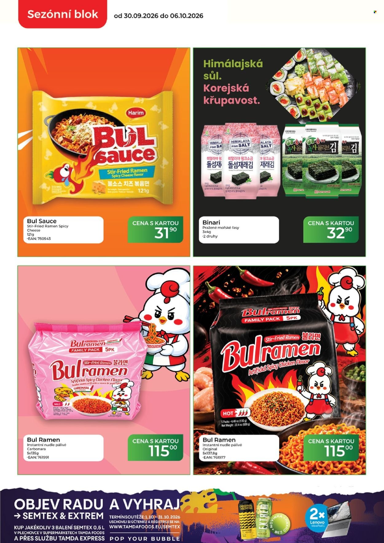 TAMDA FOODS leták - Od středy 30.9.2026