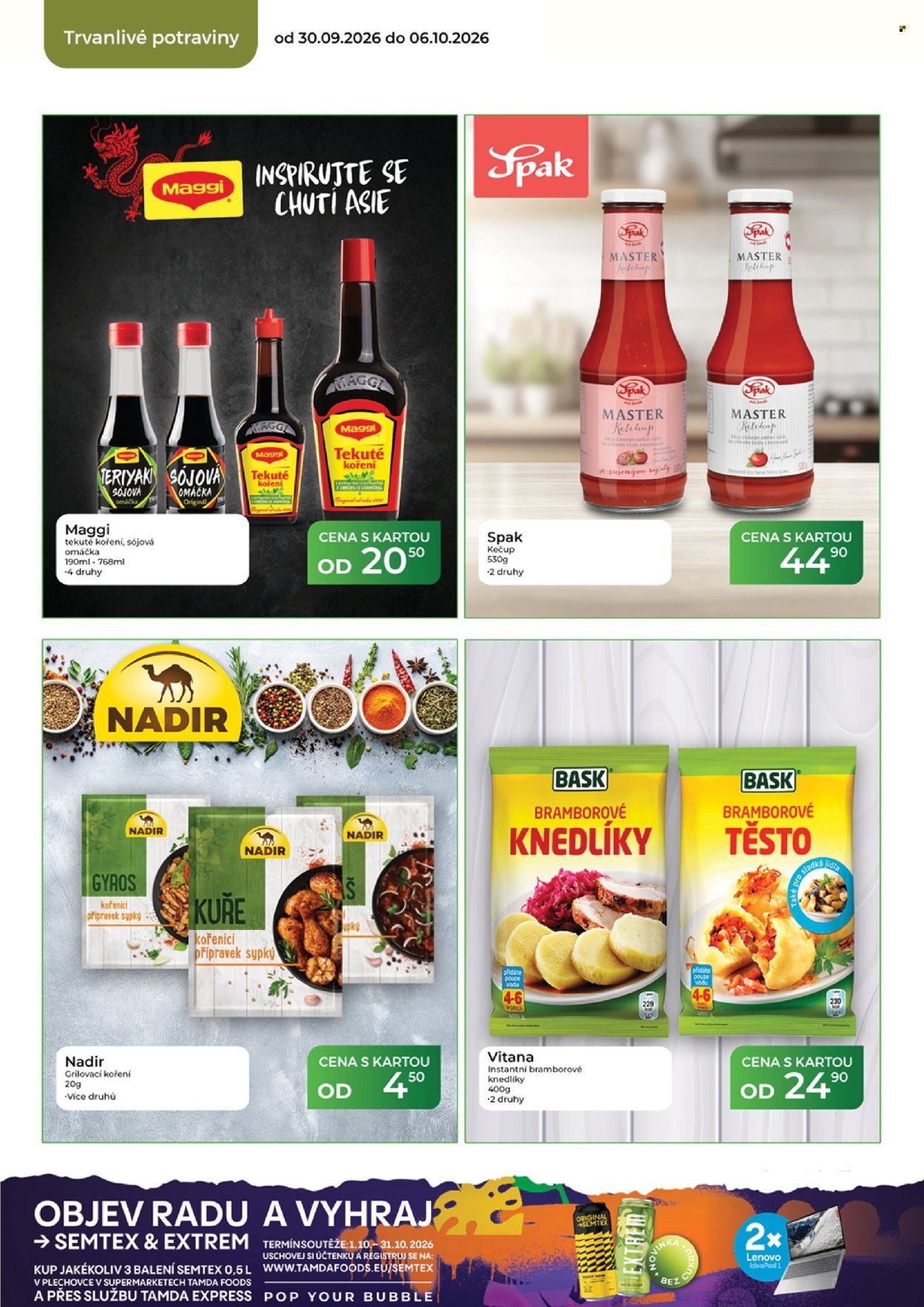 TAMDA FOODS leták - Od středy 30.9.2026