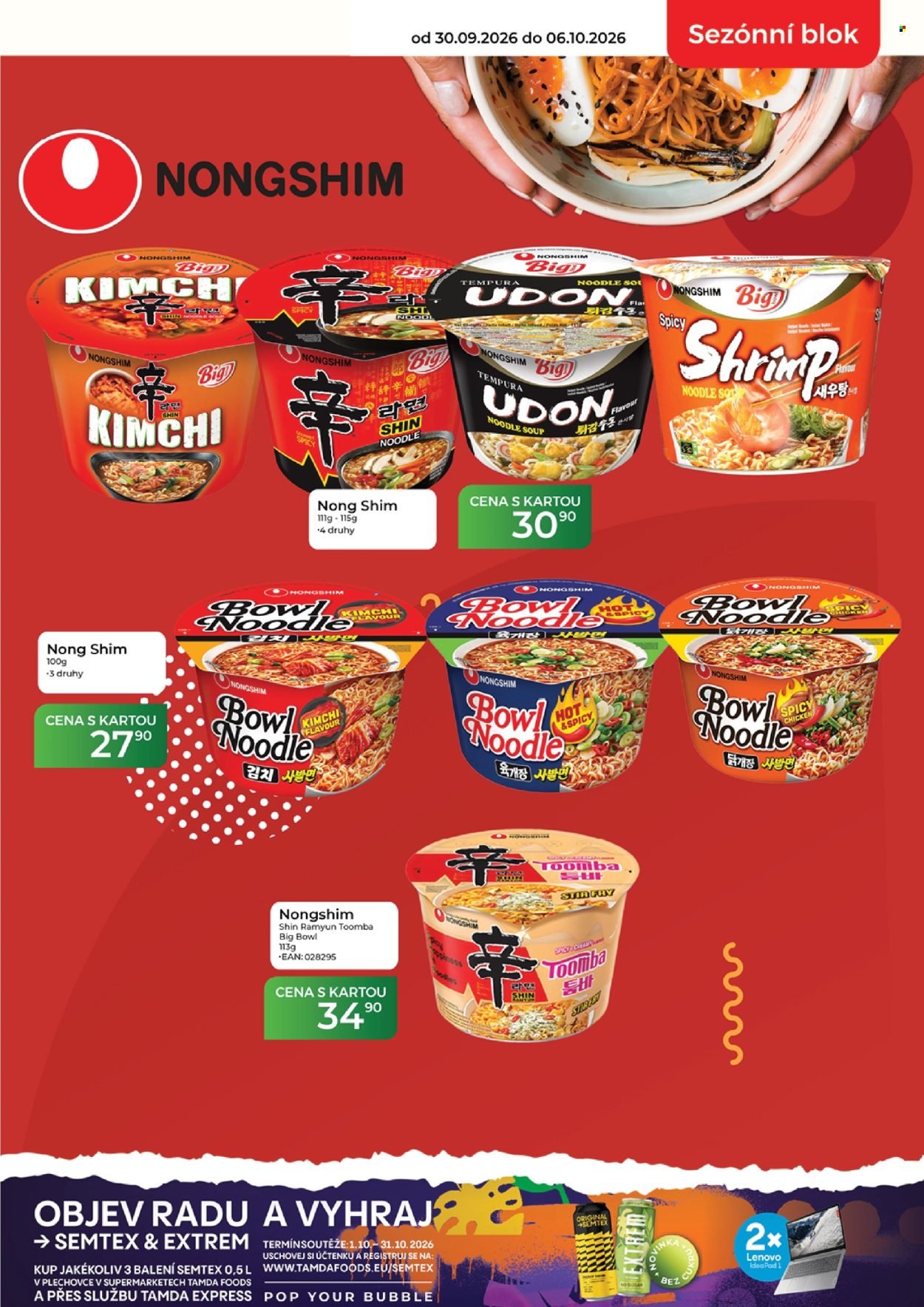 TAMDA FOODS leták - Od středy 30.9.2026