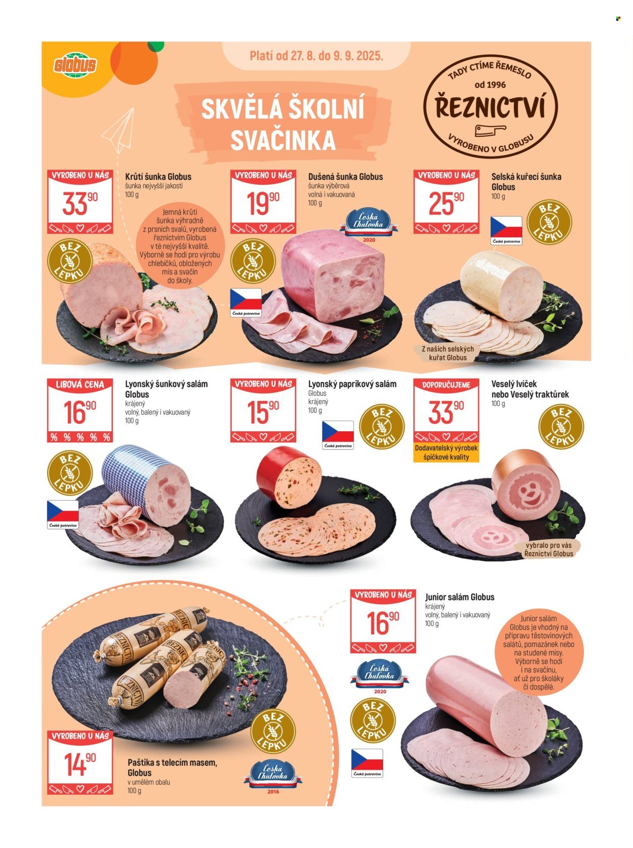 GLOBUS leták - Od středy 27.8.2025 (2025-08-27 - 2025-09-02)