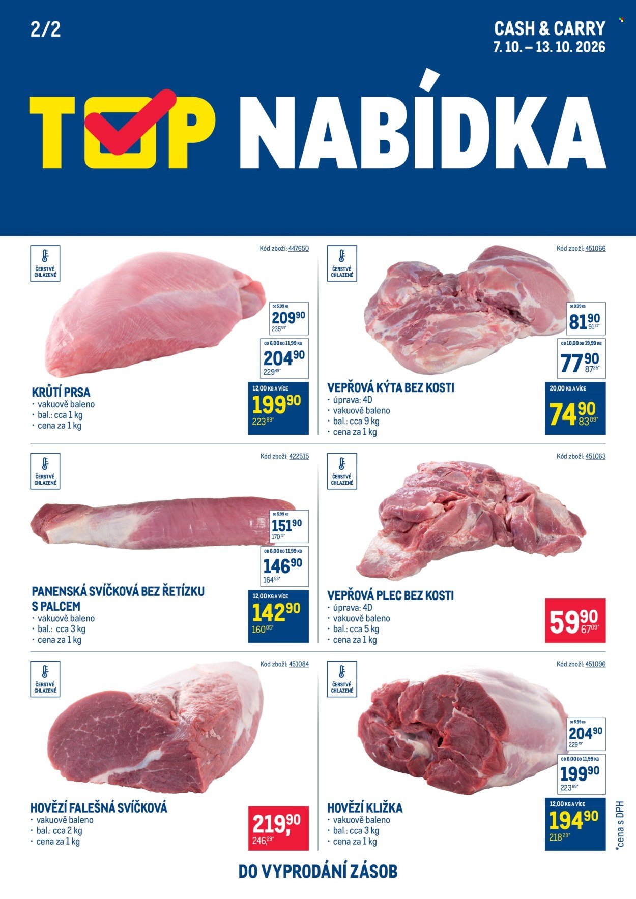 MAKRO leták - TOP maso