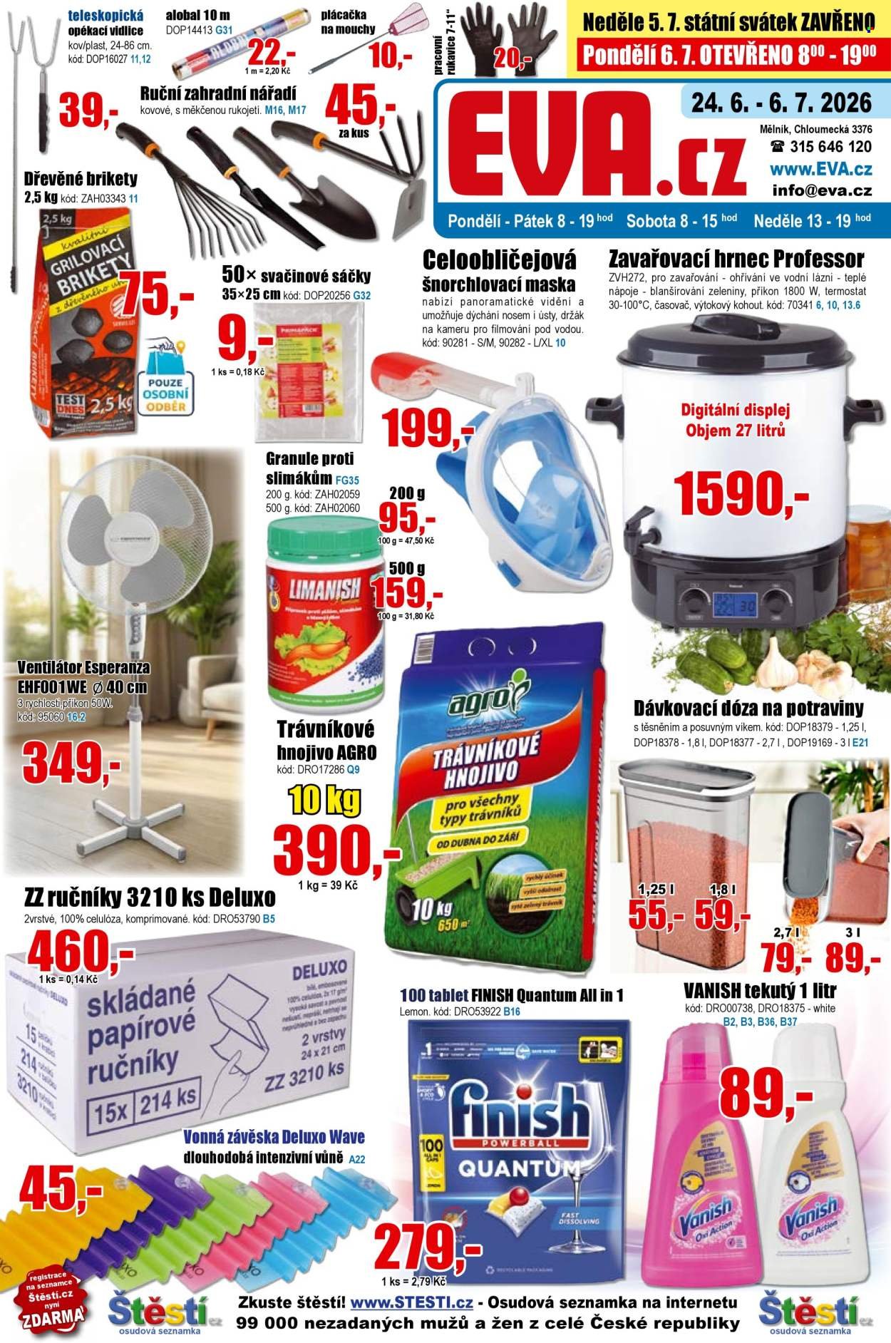 EVA SUPERMARKET leták - Od středy 24.6.2026