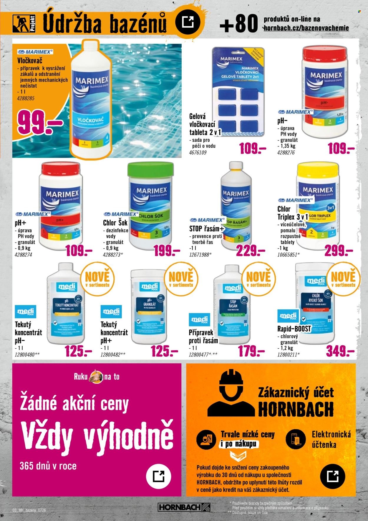 HORNBACH leták - Váš další projekt - Bazénová chemie