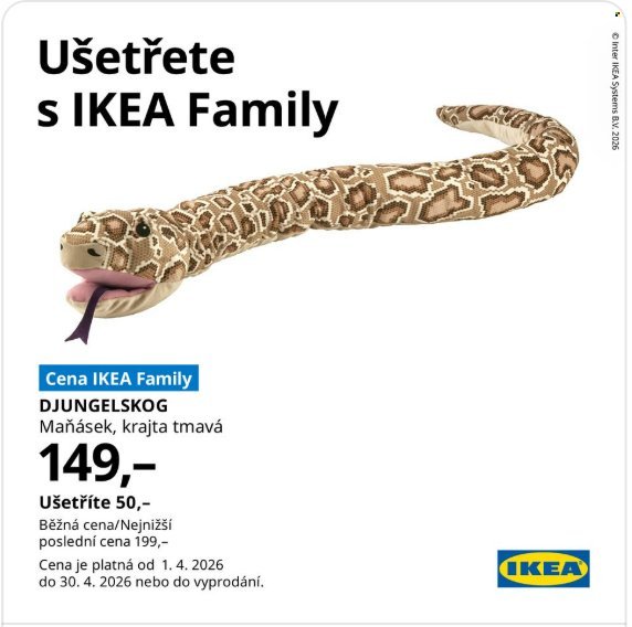 IKEA leták - Od středy 1.4.2026 (2026-04-01 - 2026-04-30)