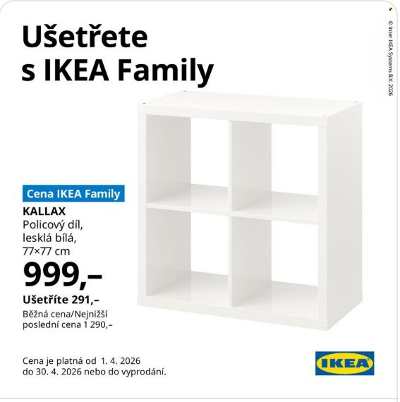 IKEA leták - Od středy 1.4.2026 (2026-04-01 - 2026-04-30)