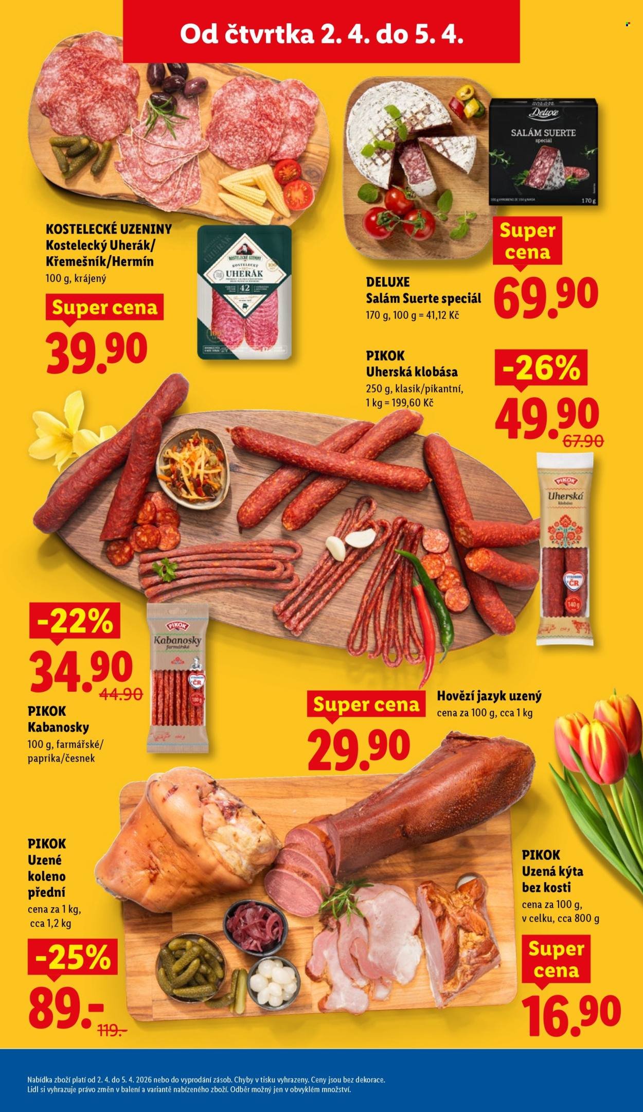 LIDL leták - Od čtvrtka 2.4.2026 (2026-04-02 - 2026-04-05)