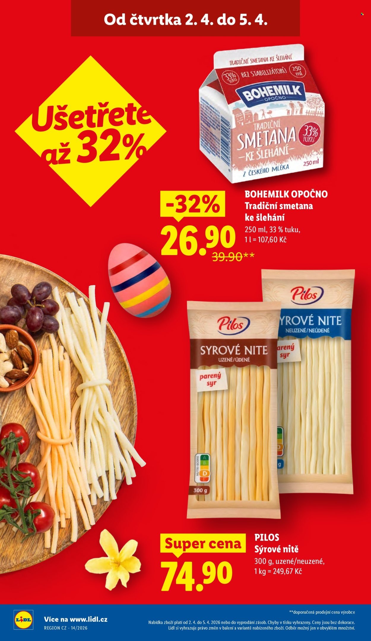 LIDL leták - Od čtvrtka 2.4.2026 (2026-04-02 - 2026-04-05)