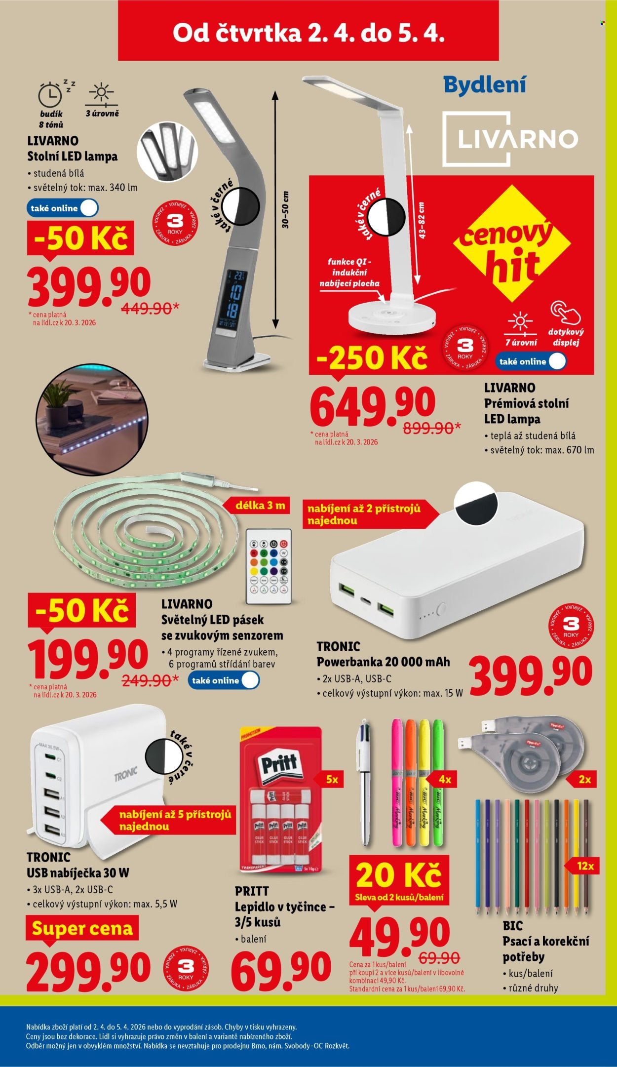 LIDL leták - Od čtvrtka 2.4.2026 (2026-04-02 - 2026-04-05)
