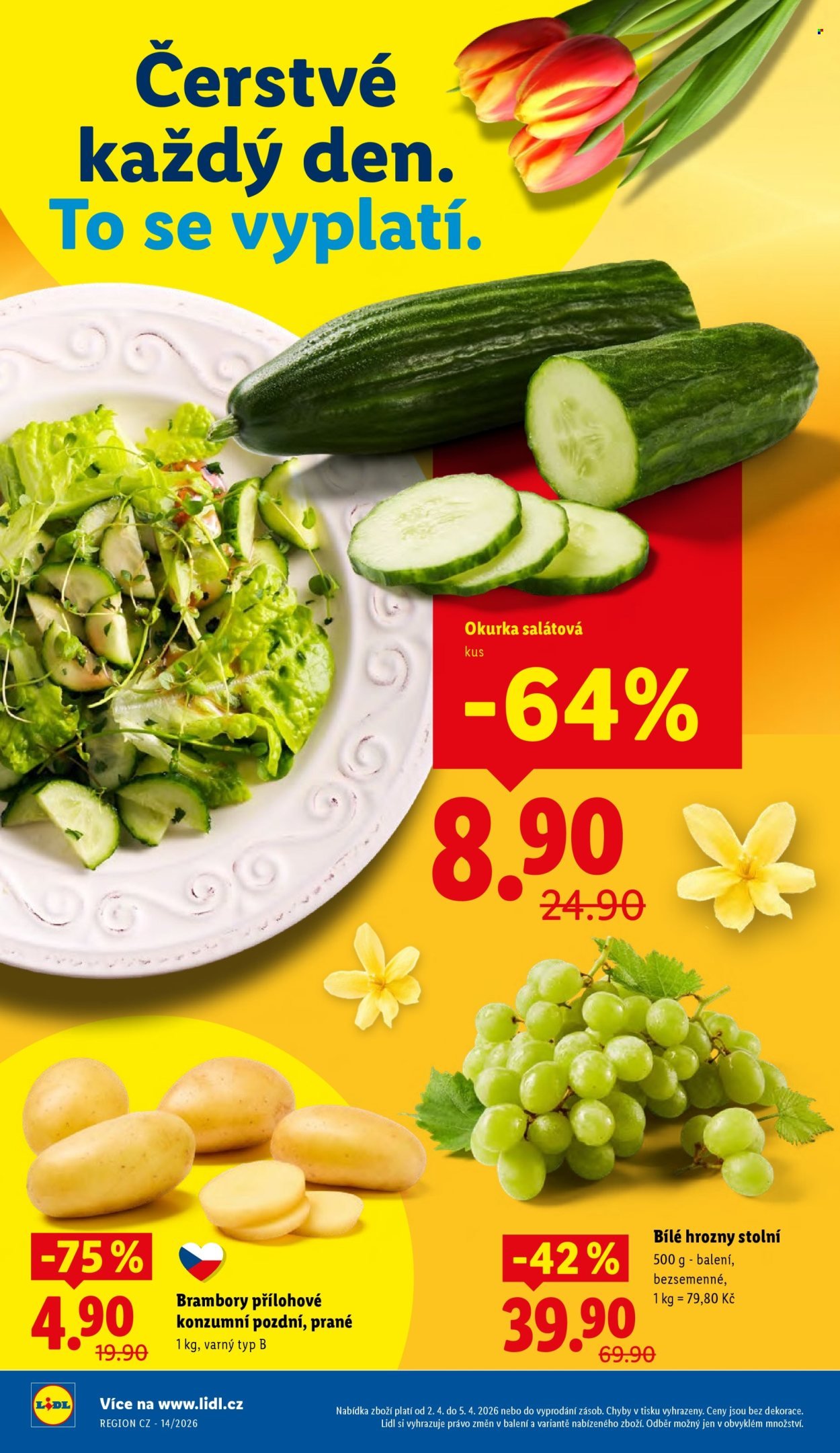 LIDL leták - Od čtvrtka 2.4.2026 (2026-04-02 - 2026-04-05)