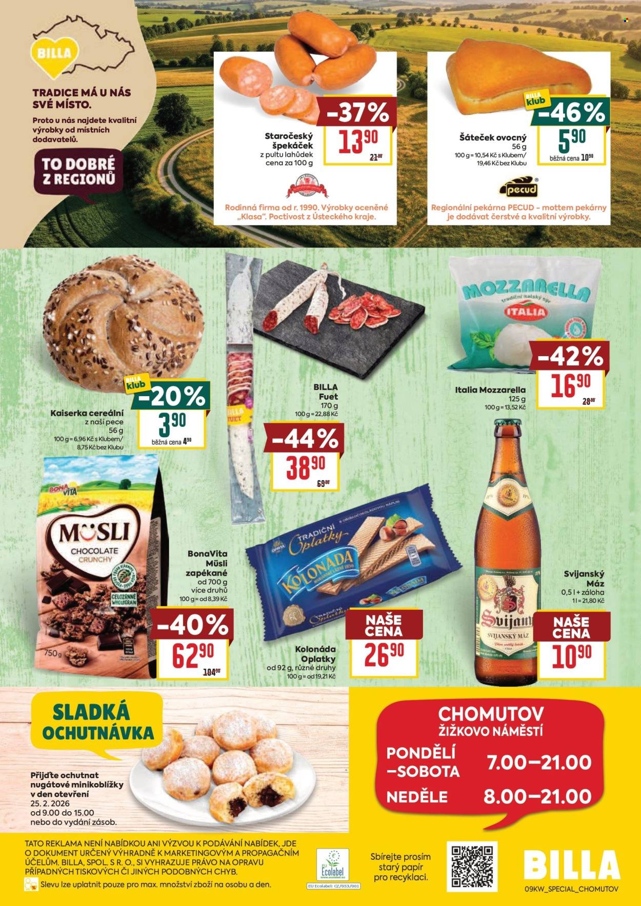 BILLA leták - Speciál: Chomutov (2026-02-25 - 2026-03-03)
