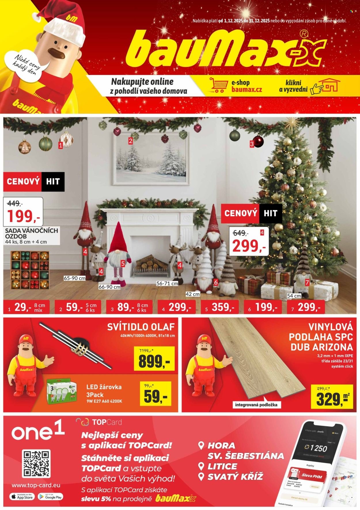 BAUMAX leták - Od pondělí 1.12.2025 (2025-12-01 - 2025-12-31)