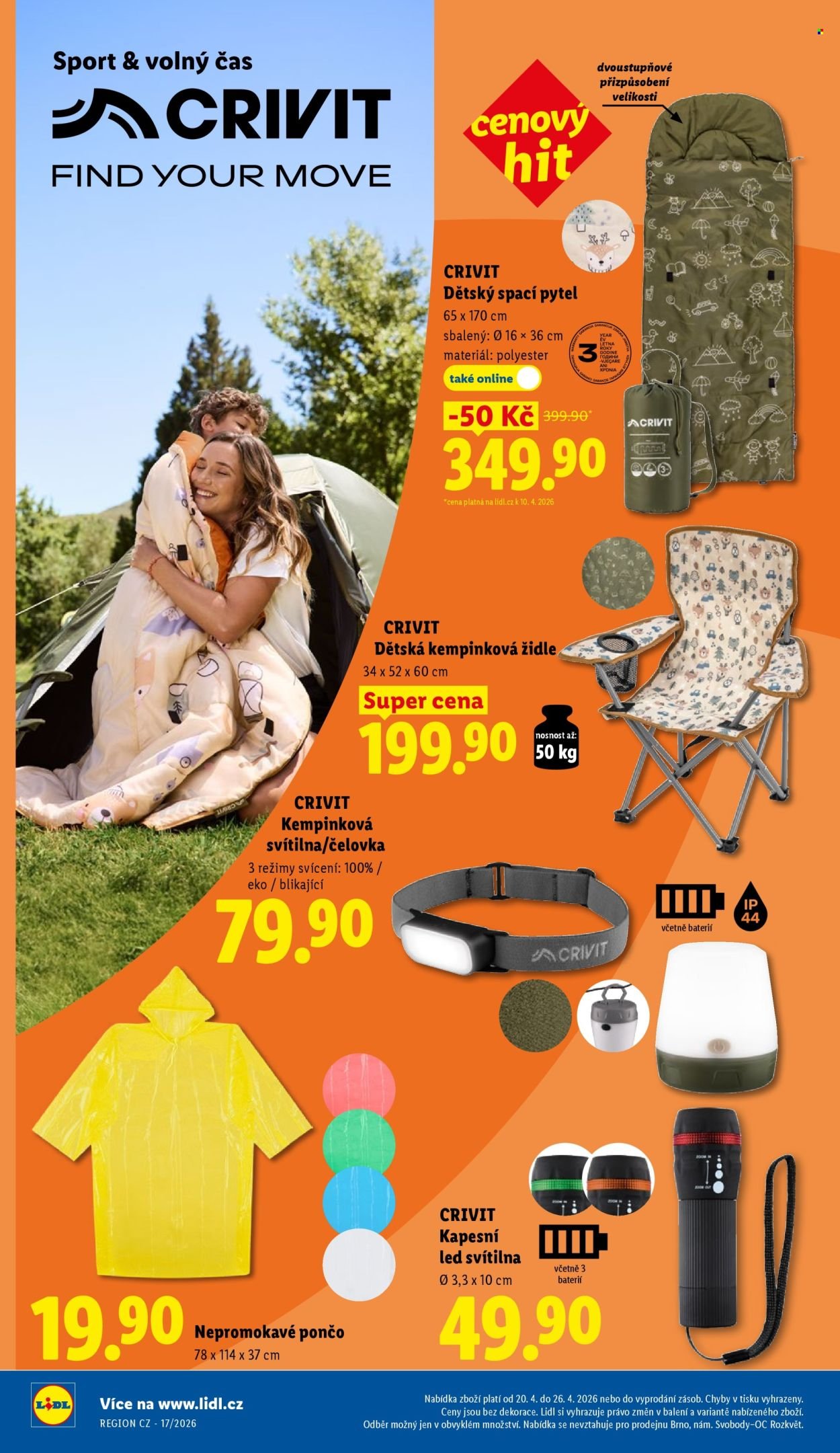 LIDL leták - Spotřební zboží (2026-04-20 - 2026-04-26)