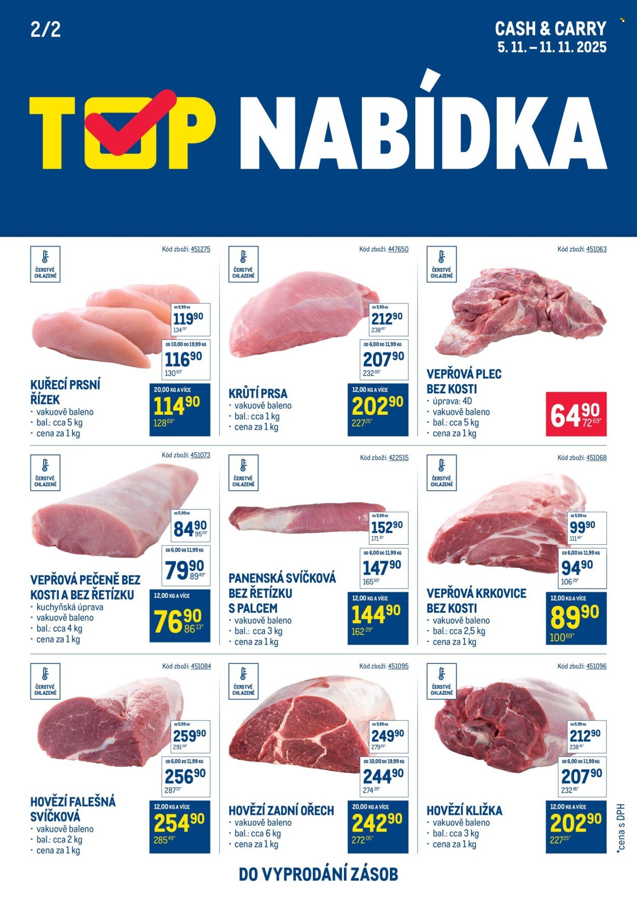 MAKRO leták - TOP maso (2025-11-05 - 2025-11-11)