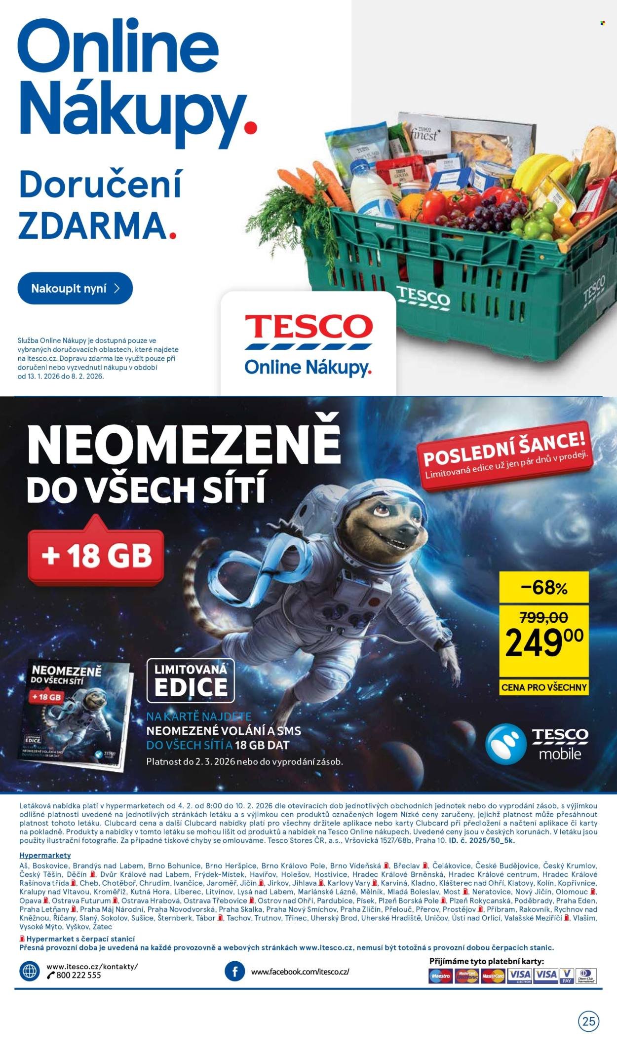 TESCO leták - Fandíme našim sportovcům (2026-02-04 - 2026-02-10)